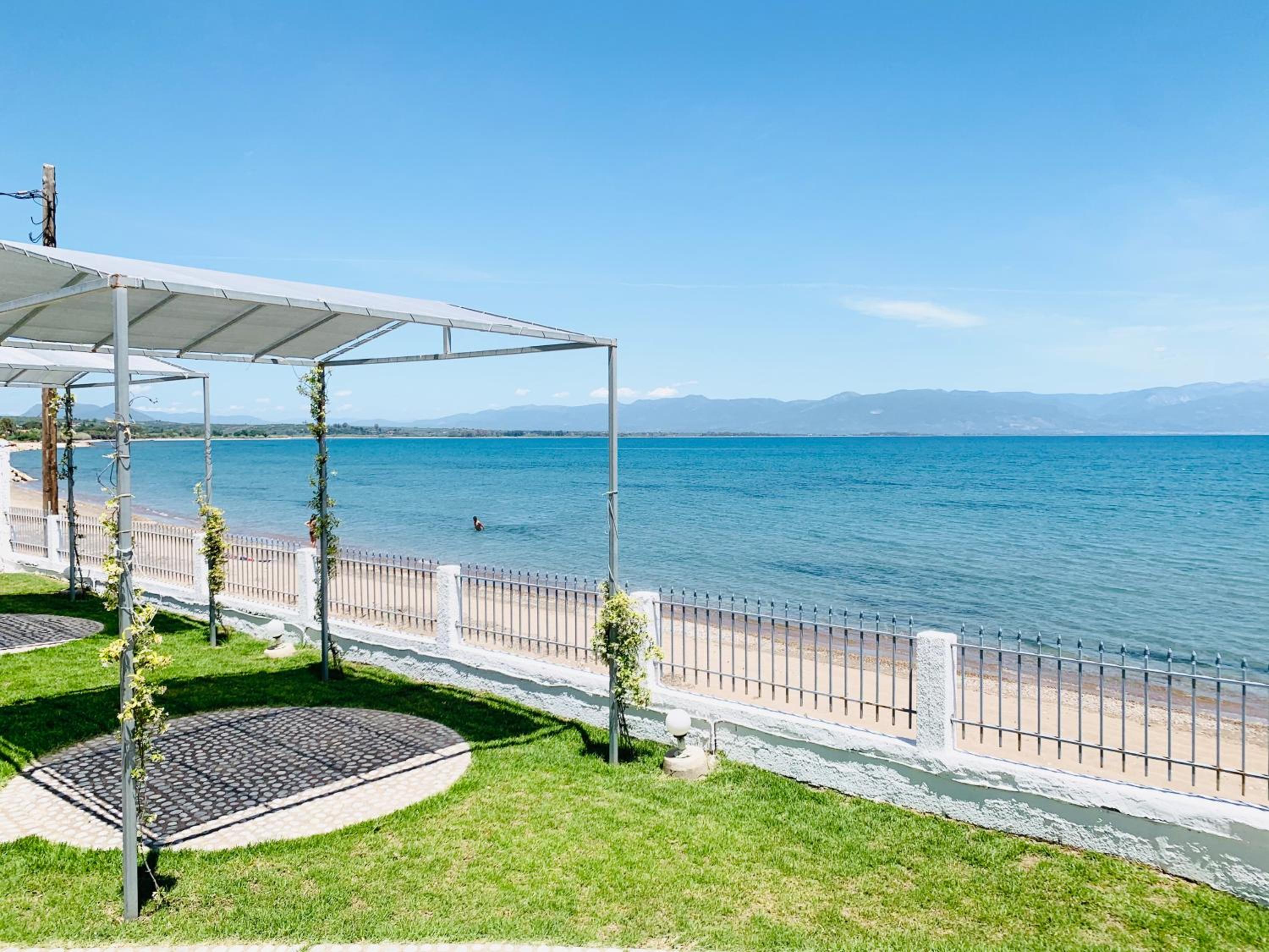 outdoor BBQ area