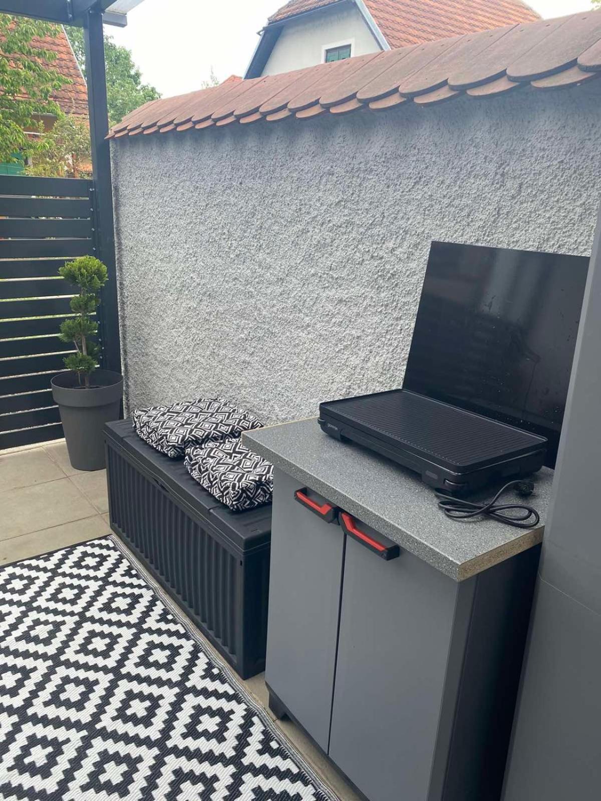 outdoor BBQ area