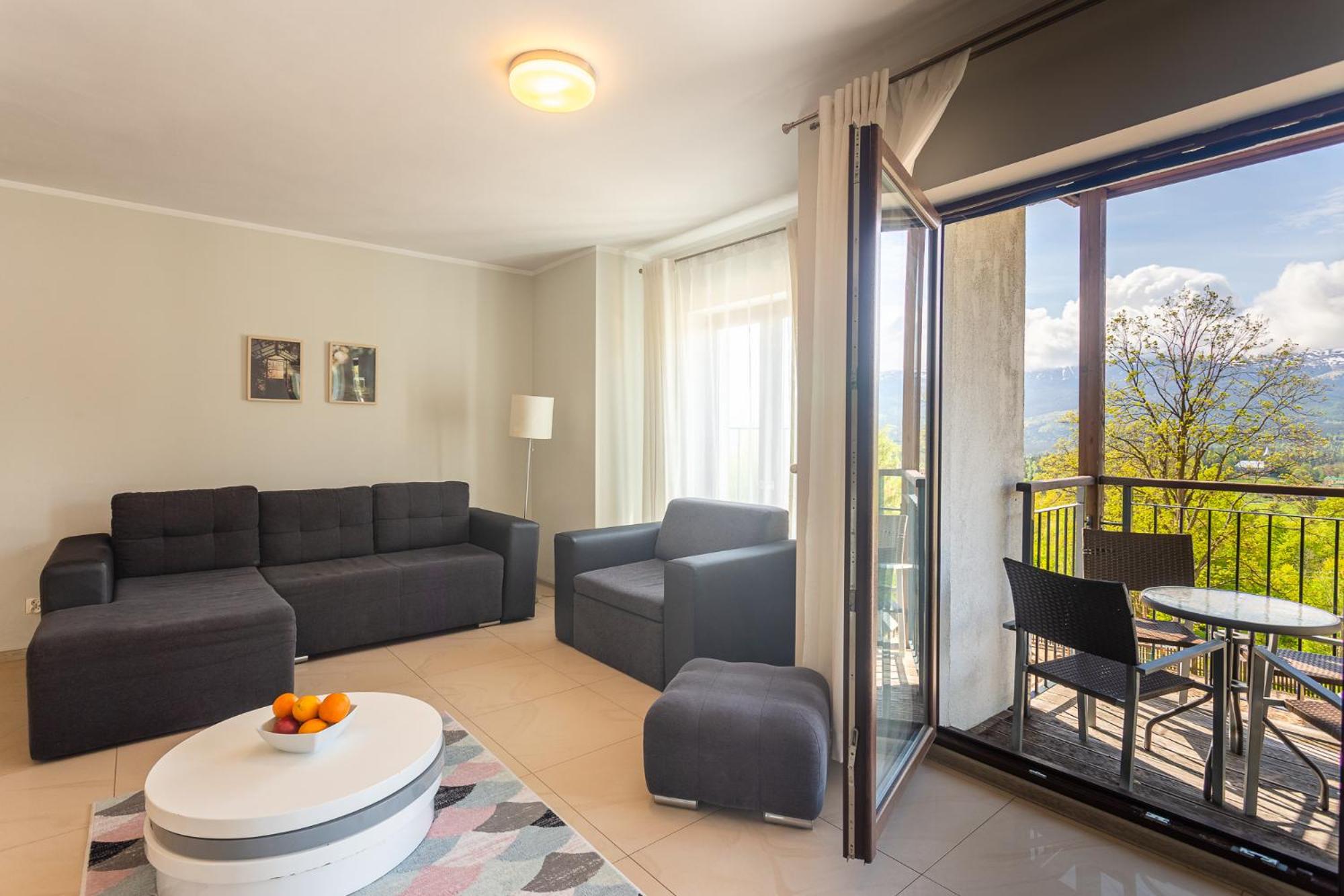 Apartament Panorama z widokiem na góry