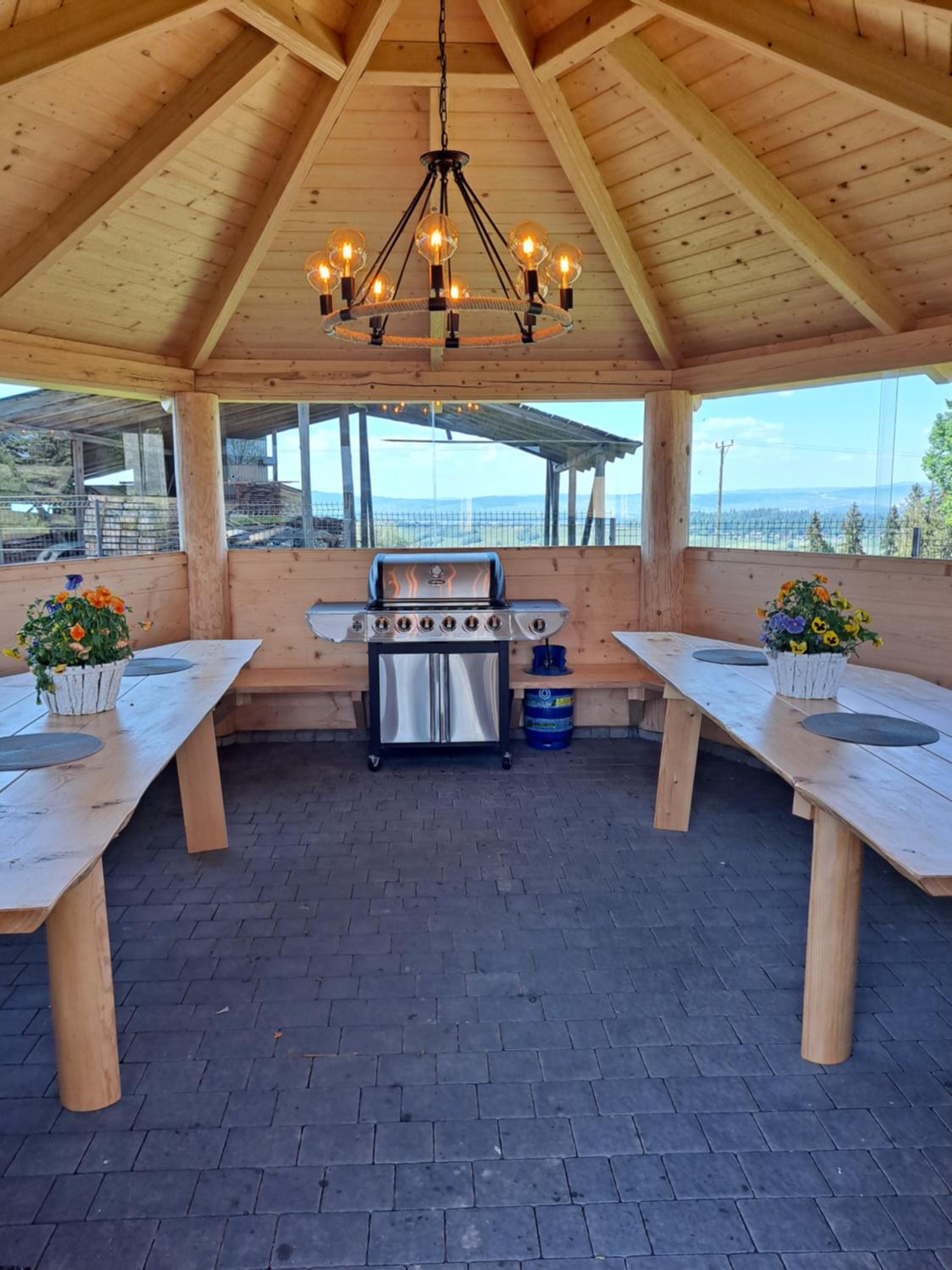 outdoor BBQ area