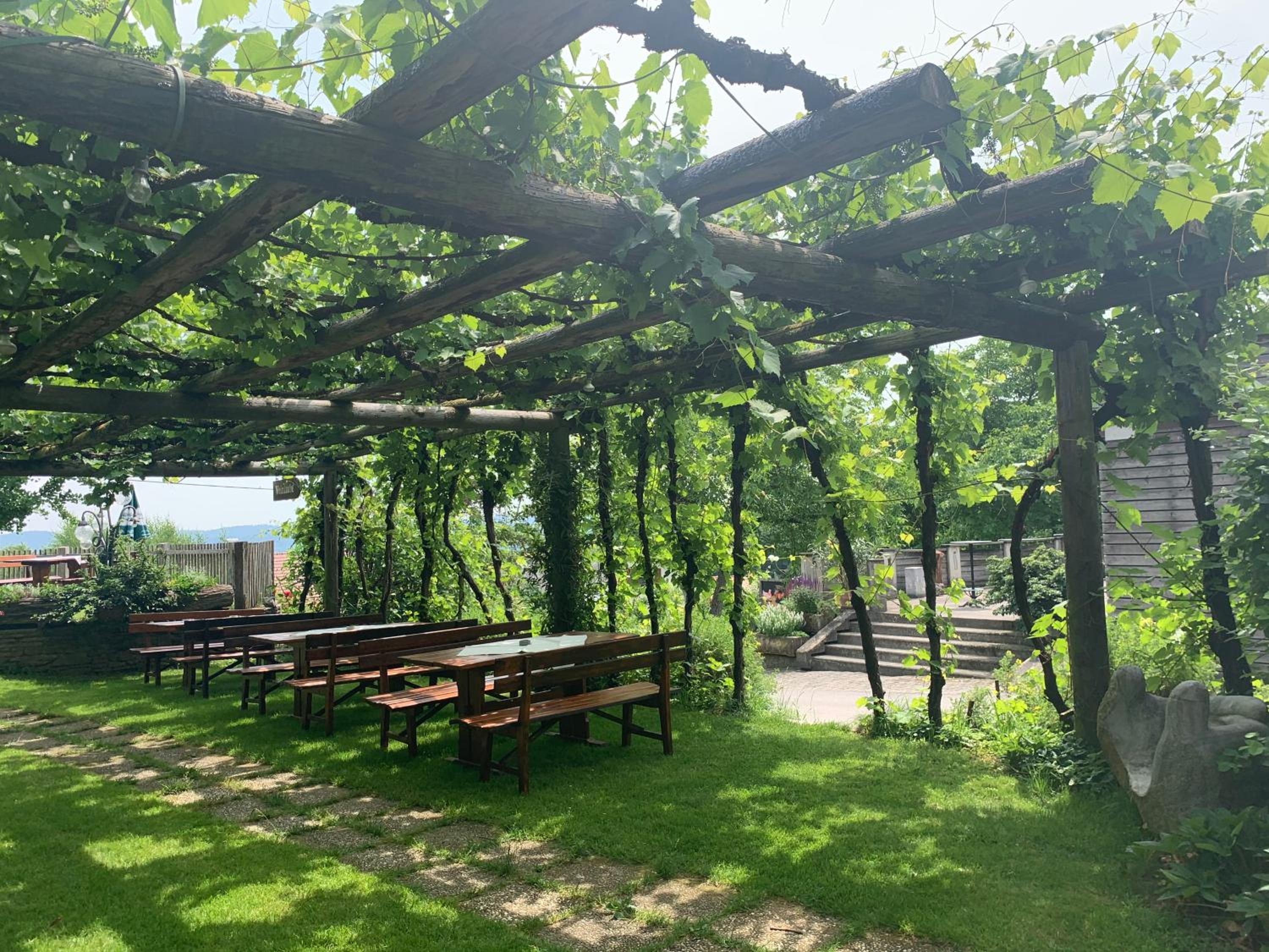 outdoor BBQ area