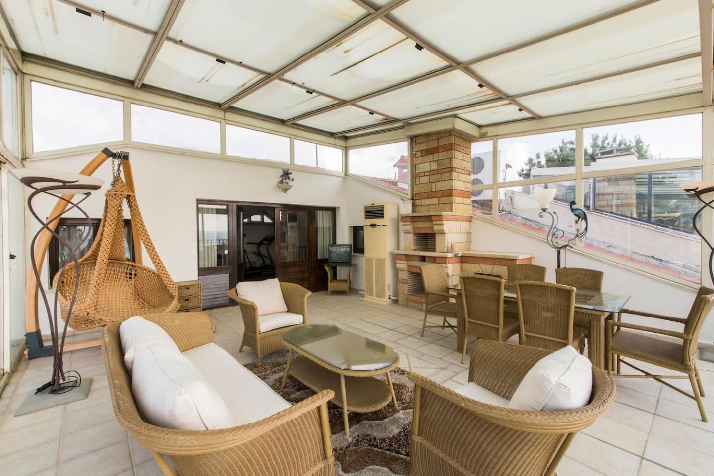 outdoor BBQ area