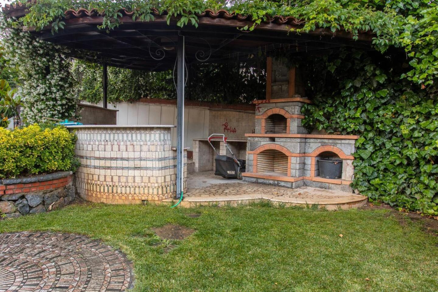outdoor BBQ area