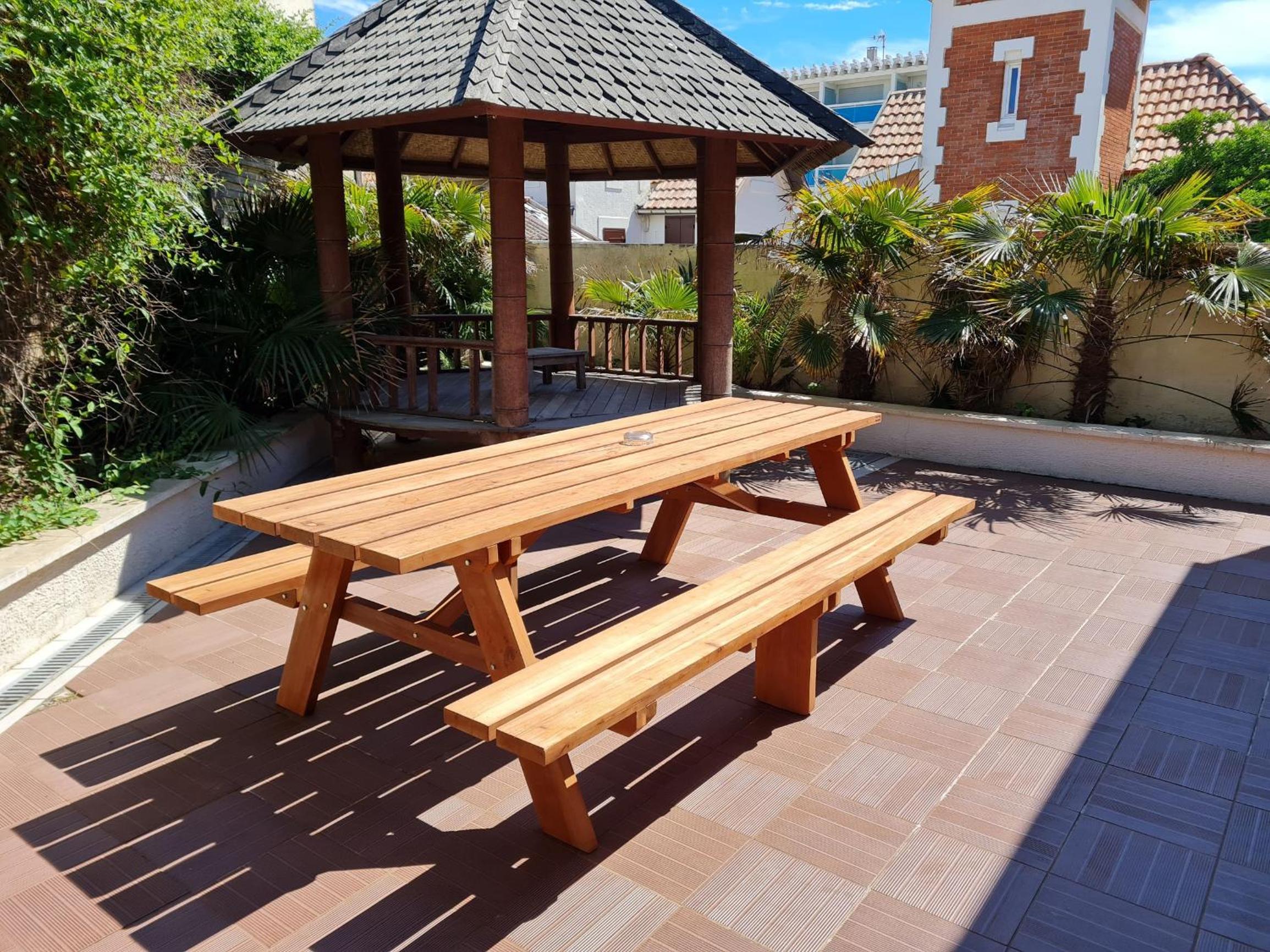 outdoor BBQ area
