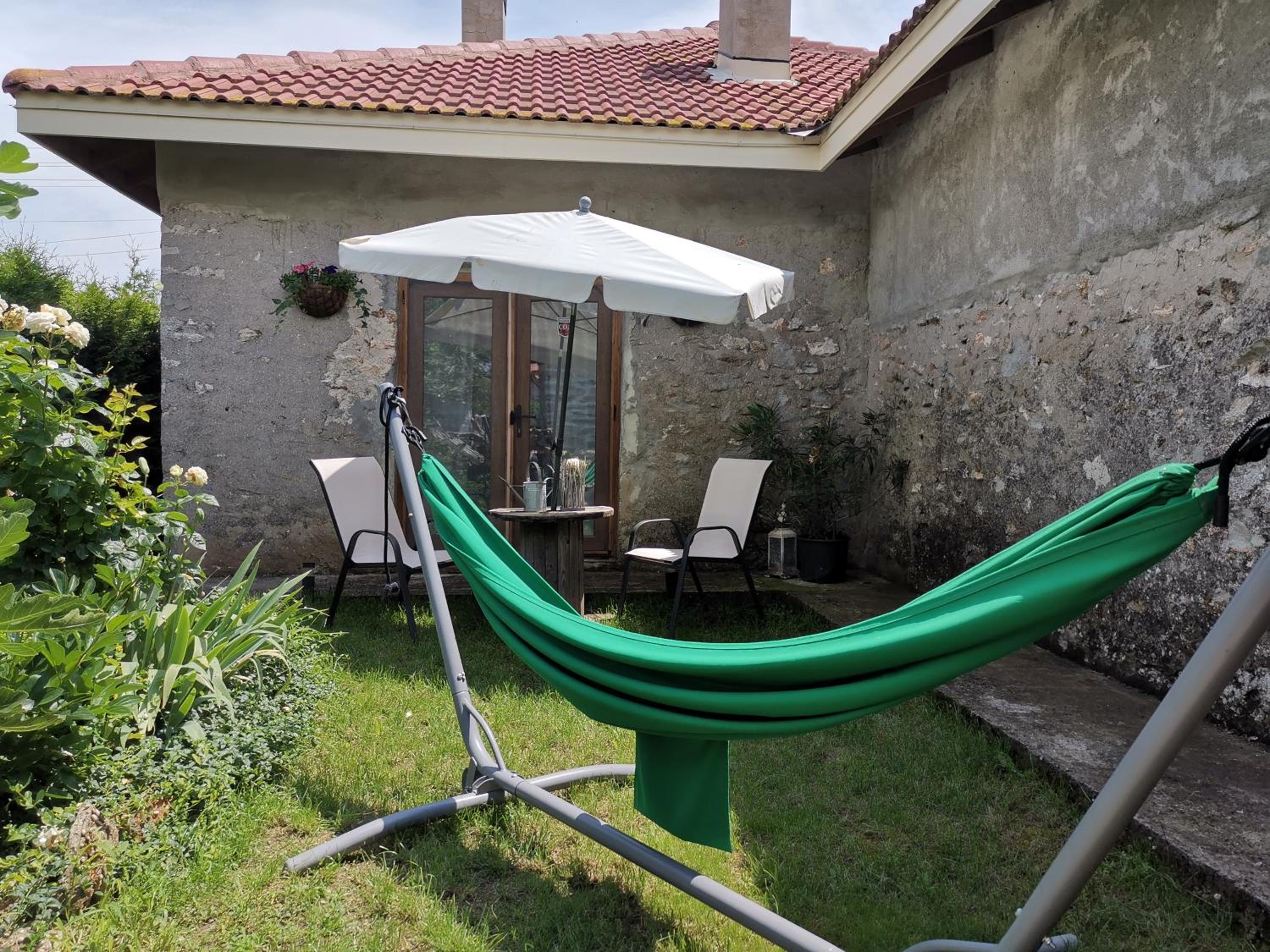 outdoor BBQ area