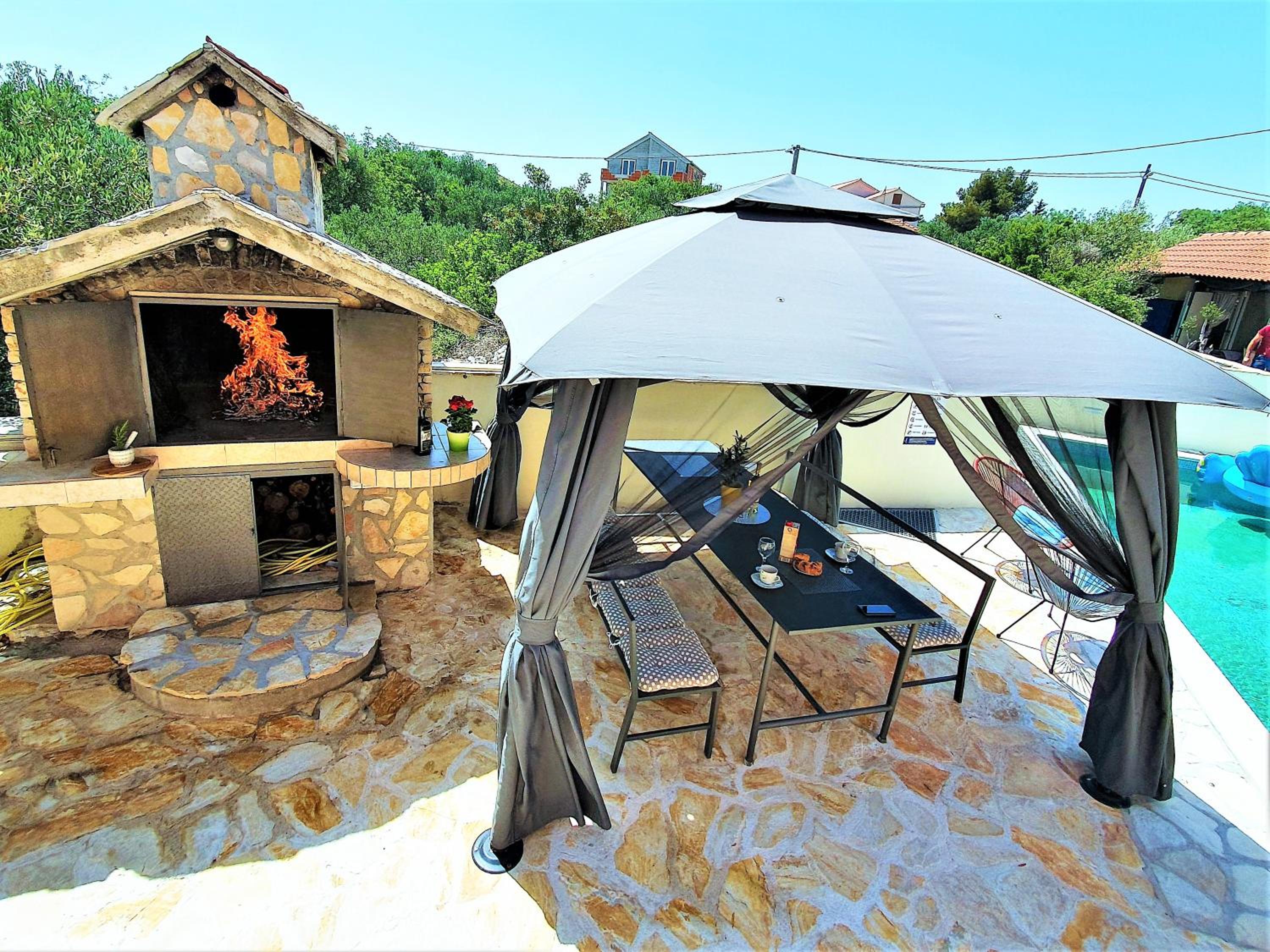 Villa Spark with heated pool in Rogoznica Zecevo view 5