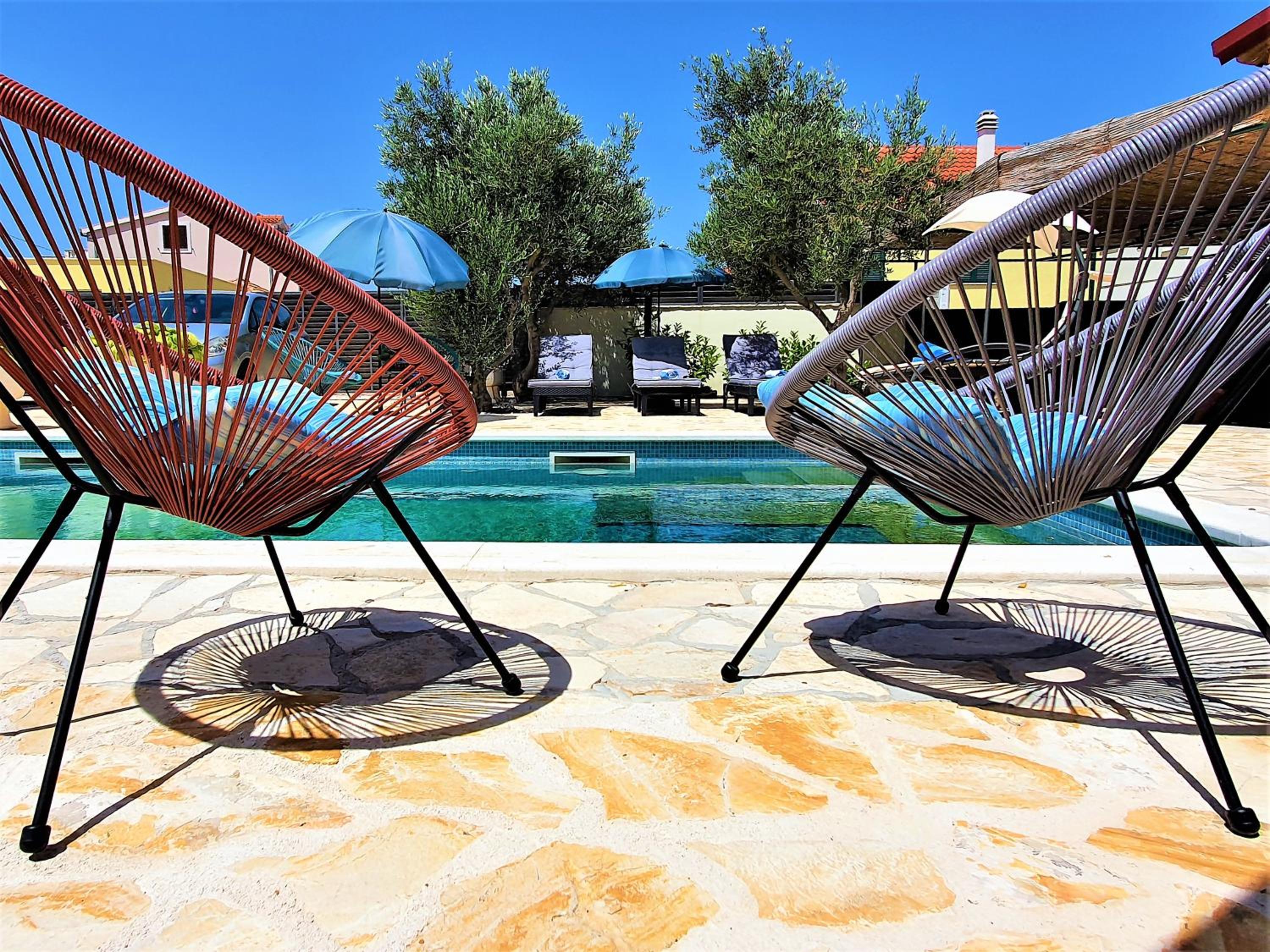 Villa Spark with heated pool in Rogoznica Zecevo view 4
