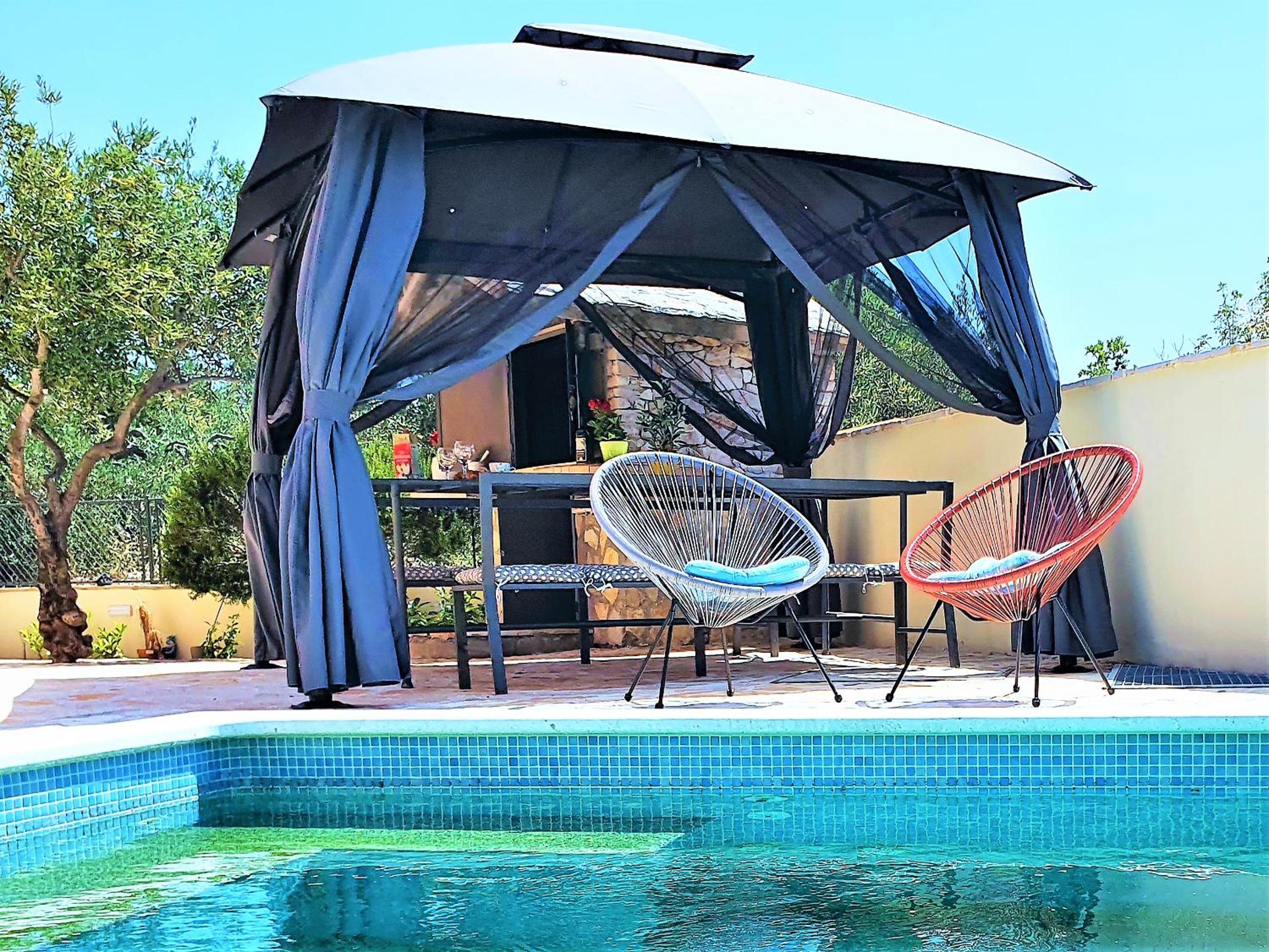 Villa Spark with heated pool in Rogoznica Zecevo view 2