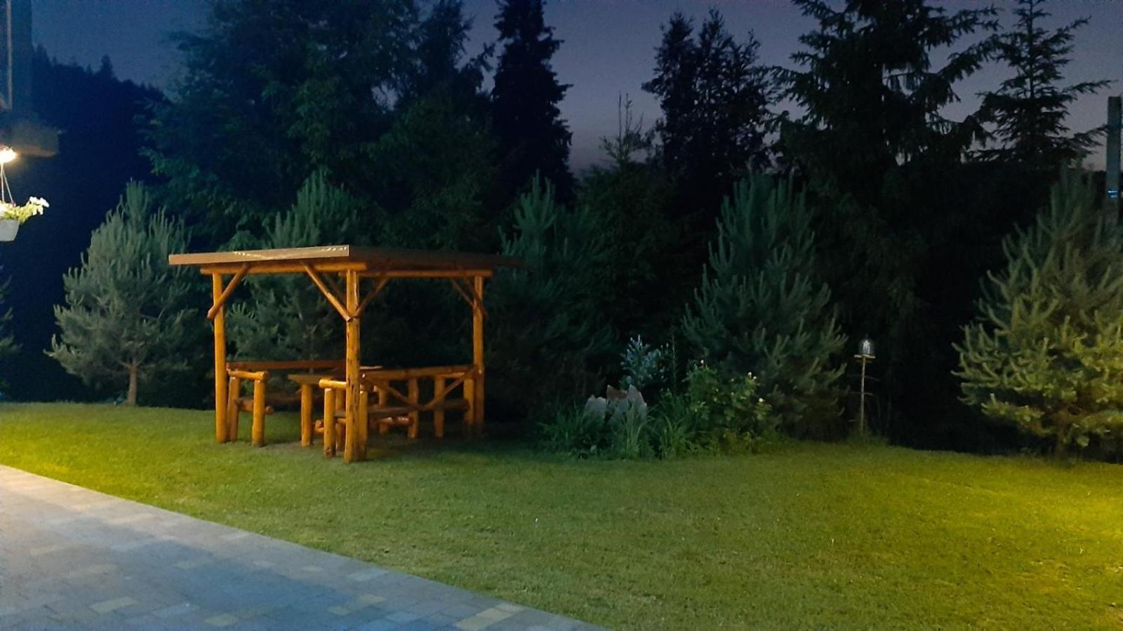 outdoor BBQ area