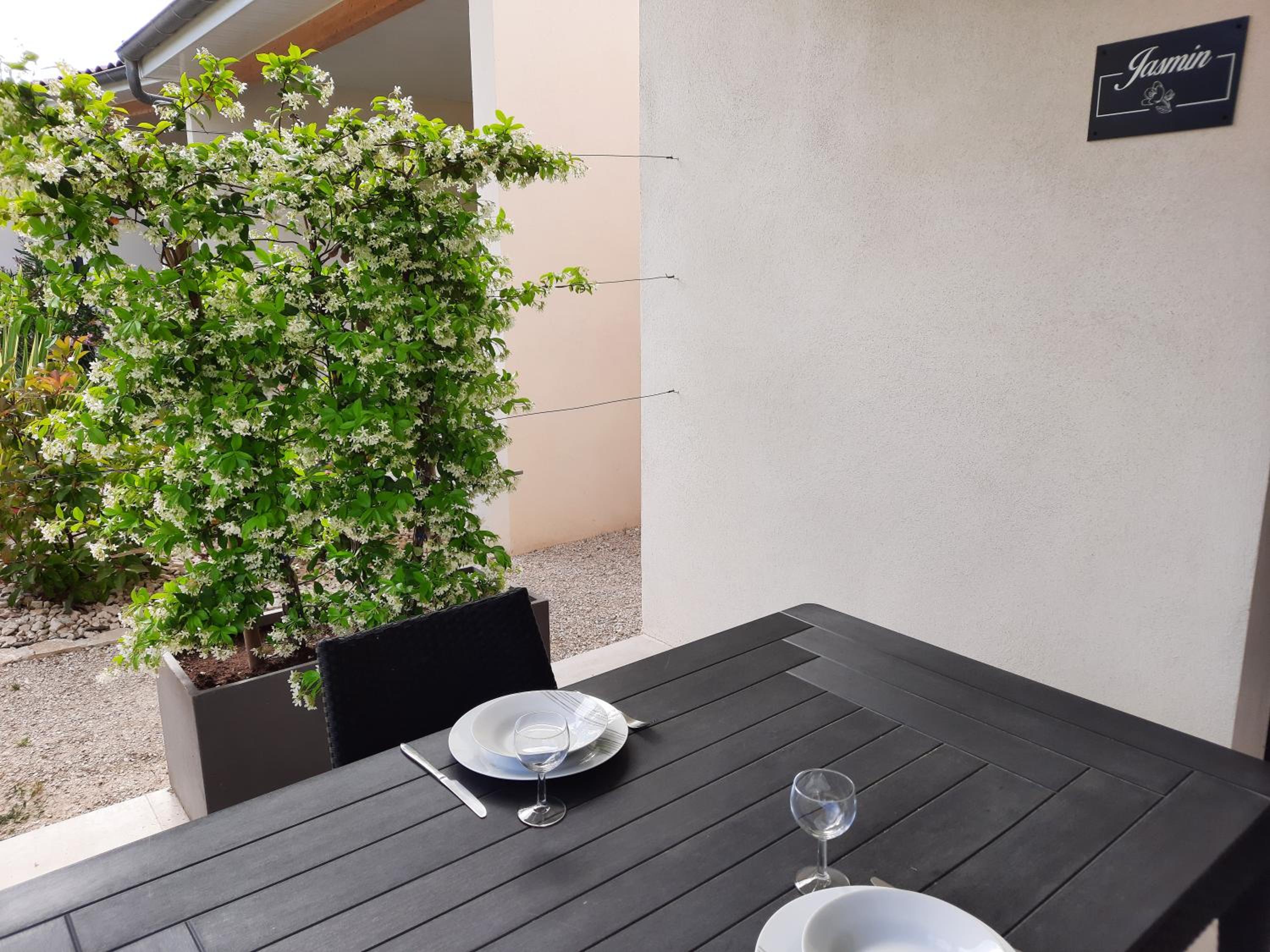 outdoor BBQ area
