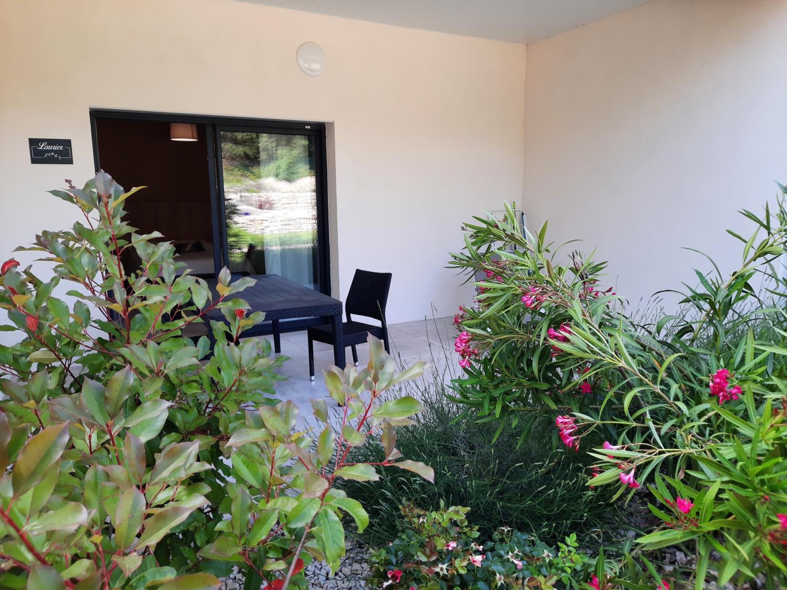 outdoor BBQ area
