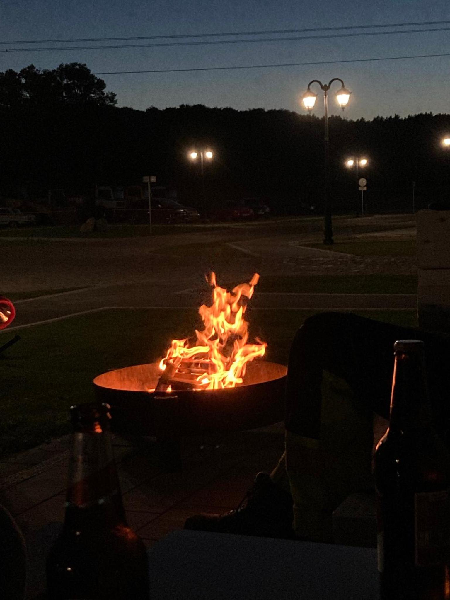 outdoor BBQ area