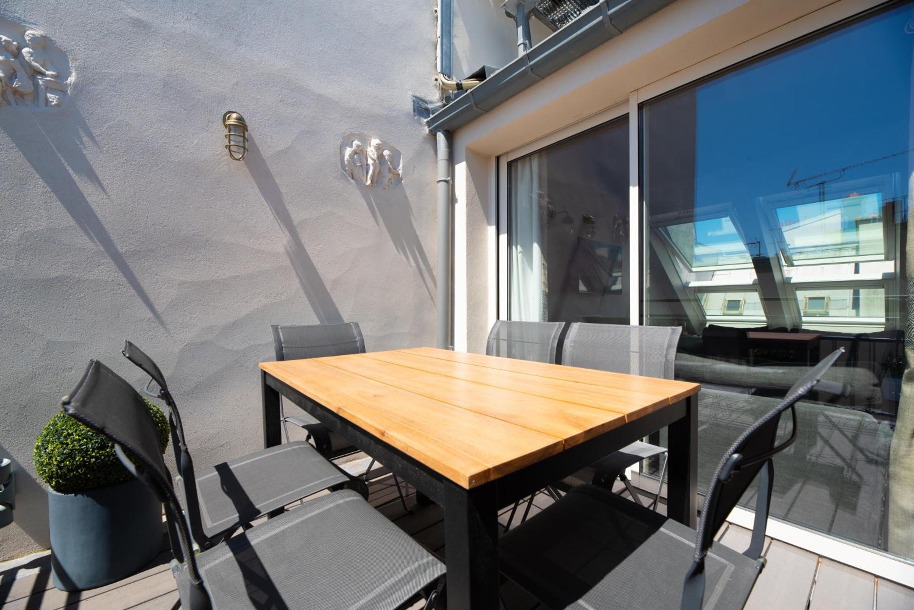 outdoor BBQ area