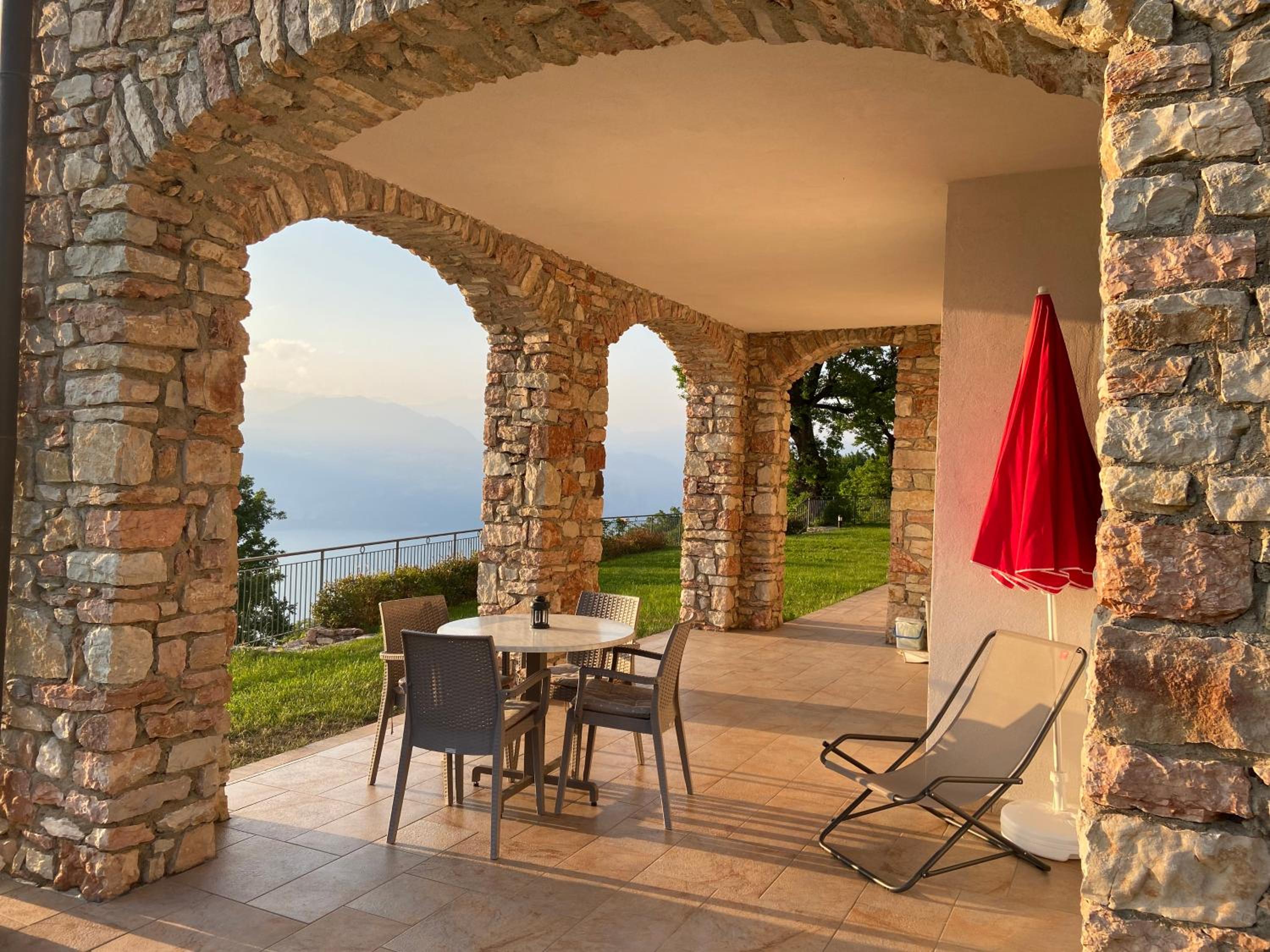 outdoor BBQ area