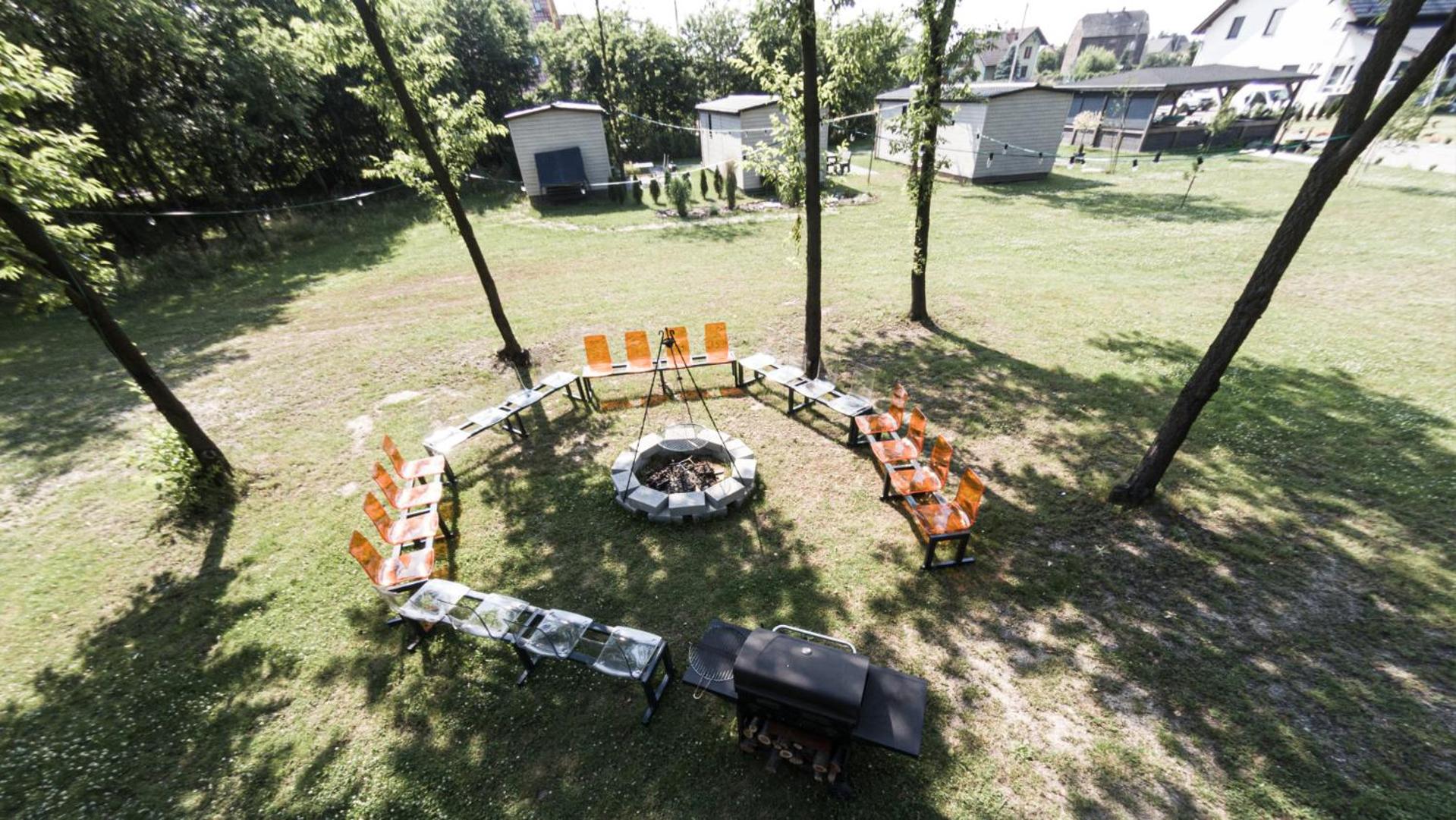 outdoor BBQ area