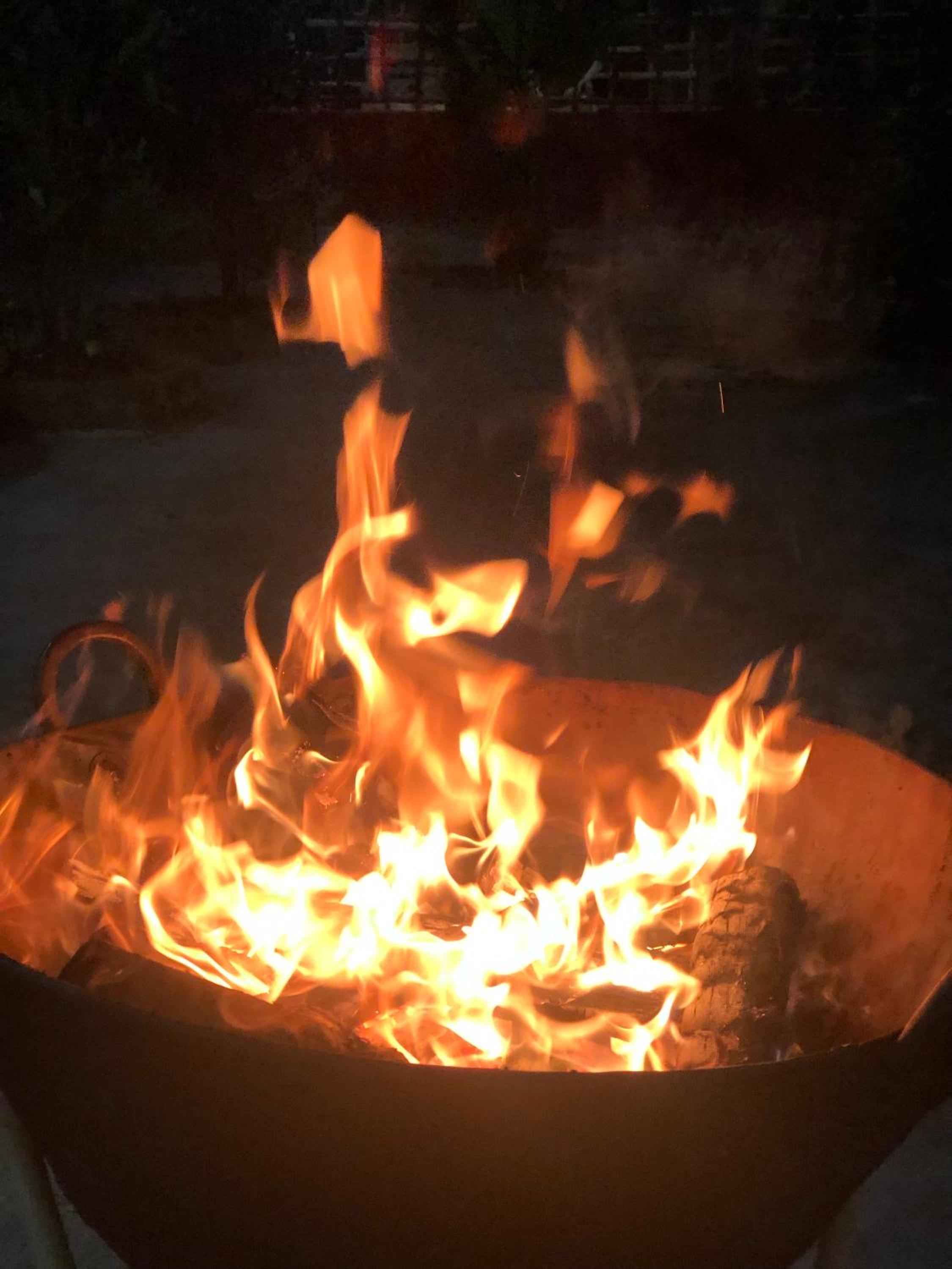 outdoor BBQ area
