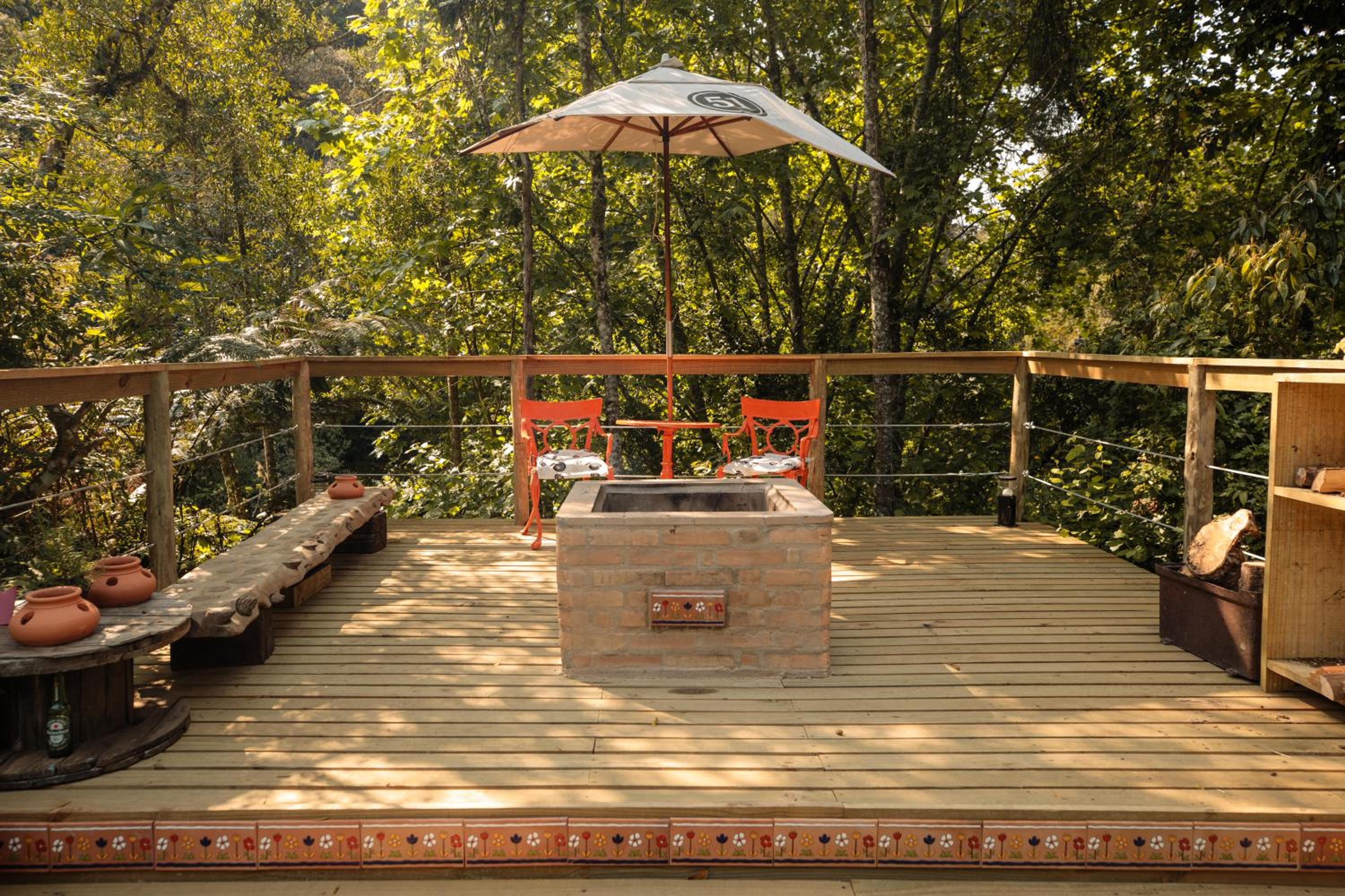 outdoor BBQ area