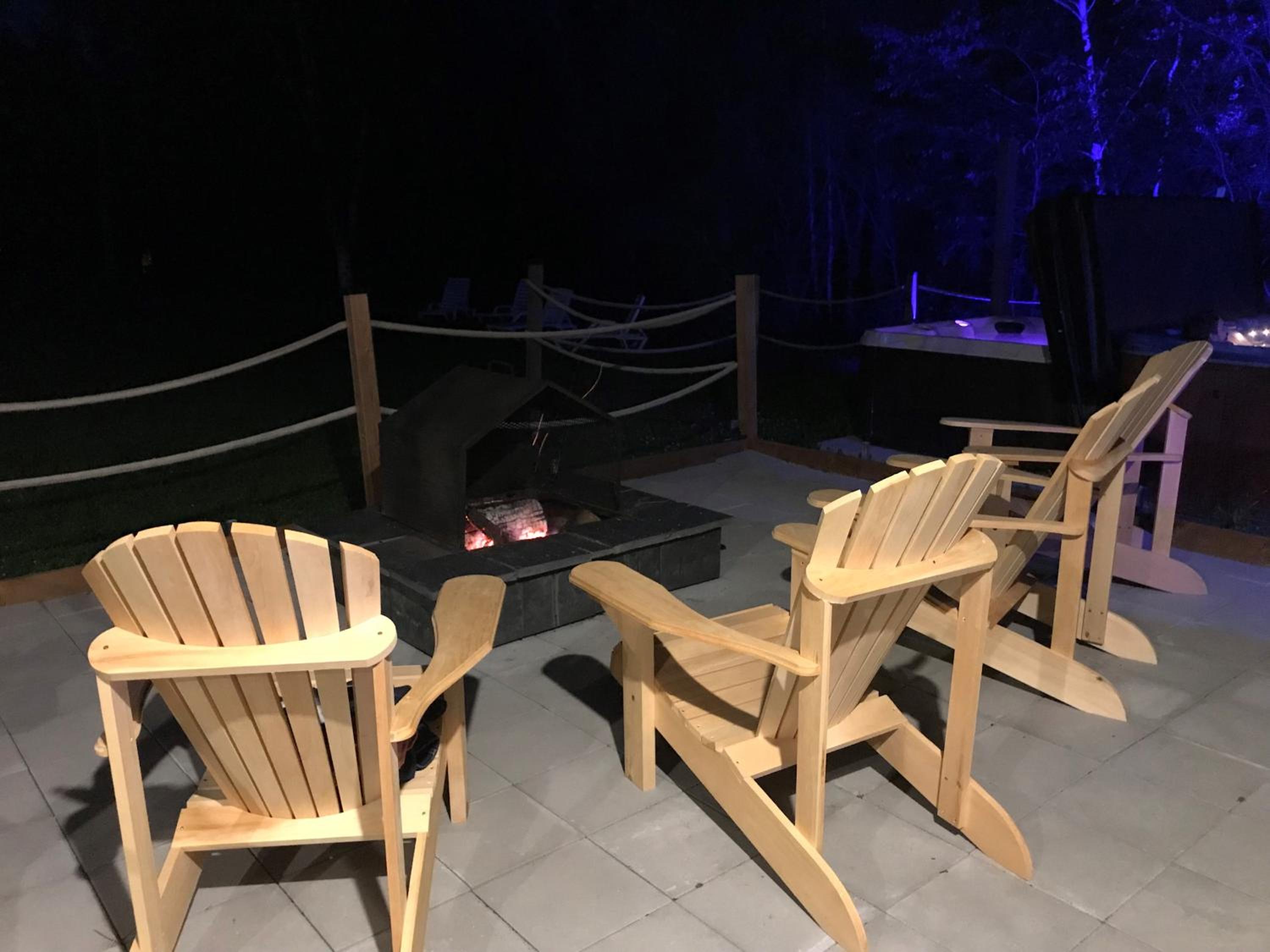 outdoor BBQ area