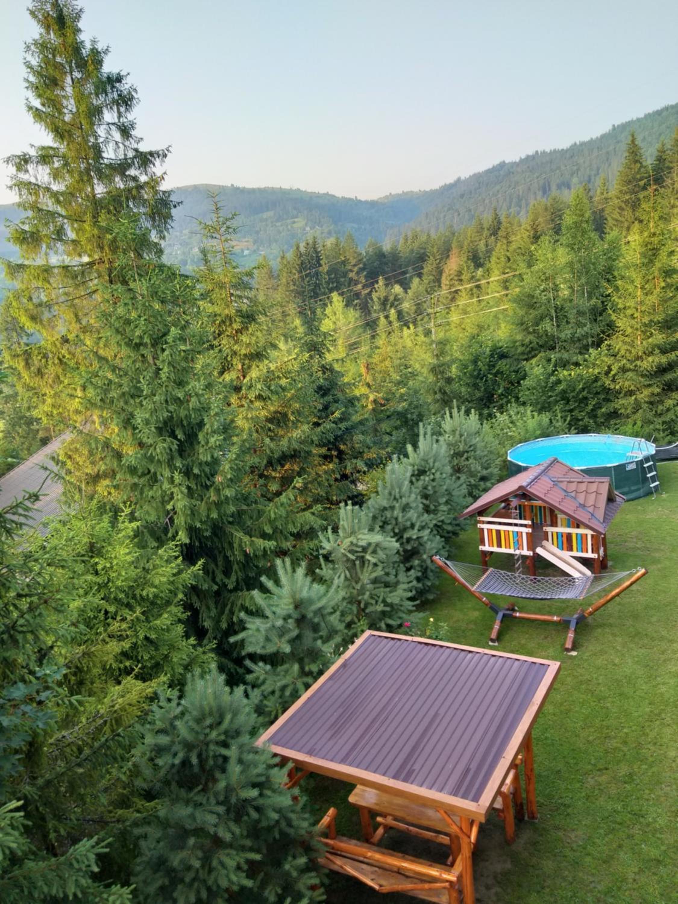 outdoor BBQ area