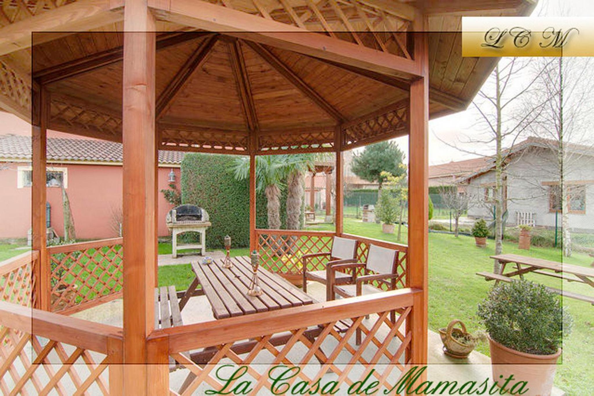 outdoor BBQ area