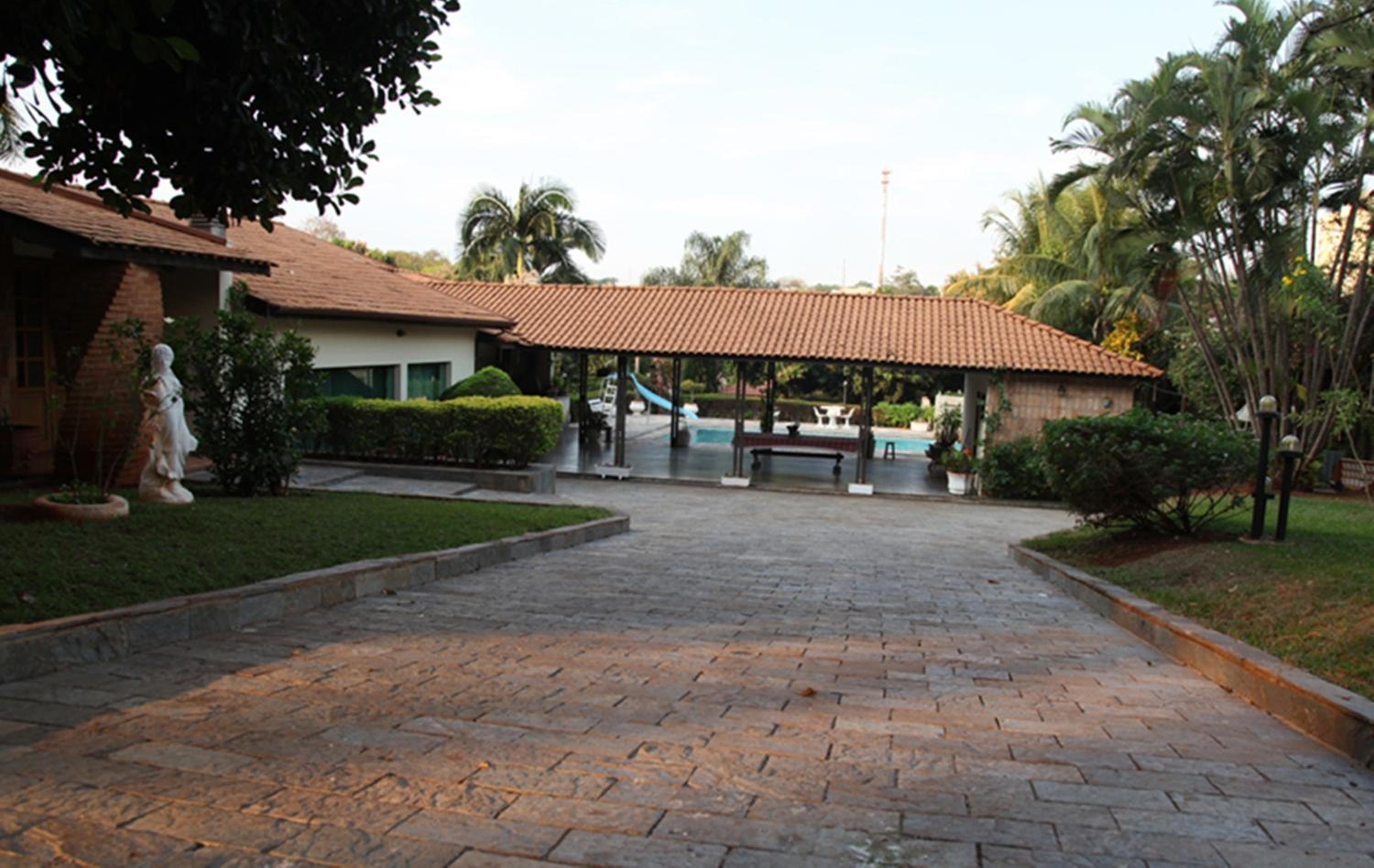 outdoor BBQ area