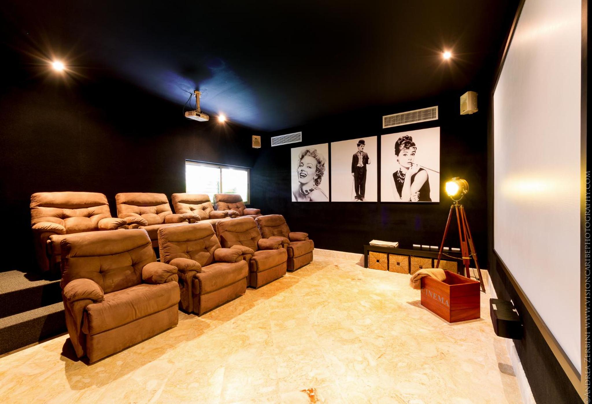 Luxury 5-room modern villa with movie theater at exclusive Punta Cana golf and beach resort