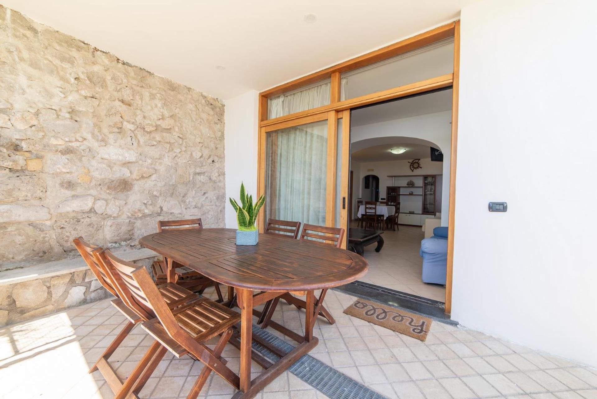outdoor BBQ area