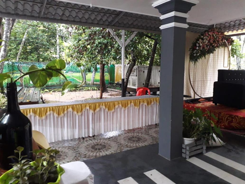 outdoor BBQ area
