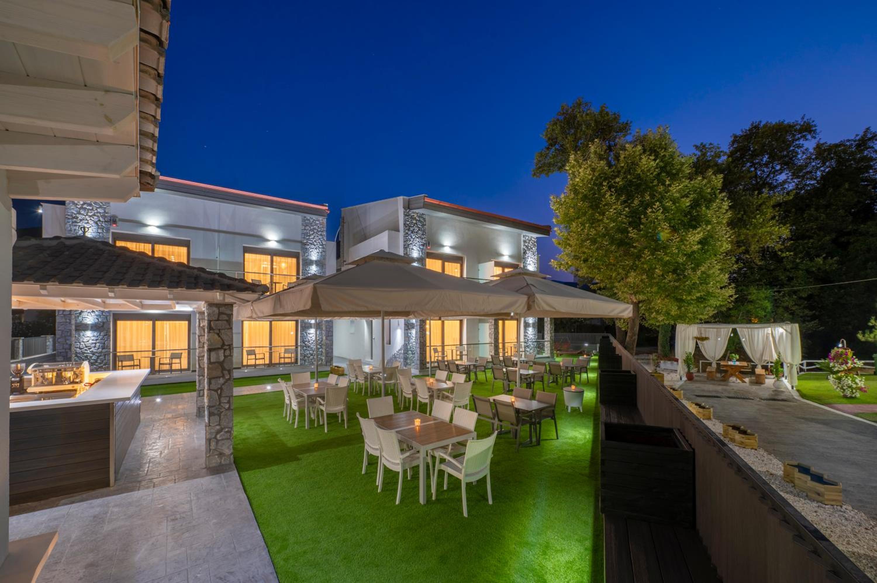 outdoor BBQ area