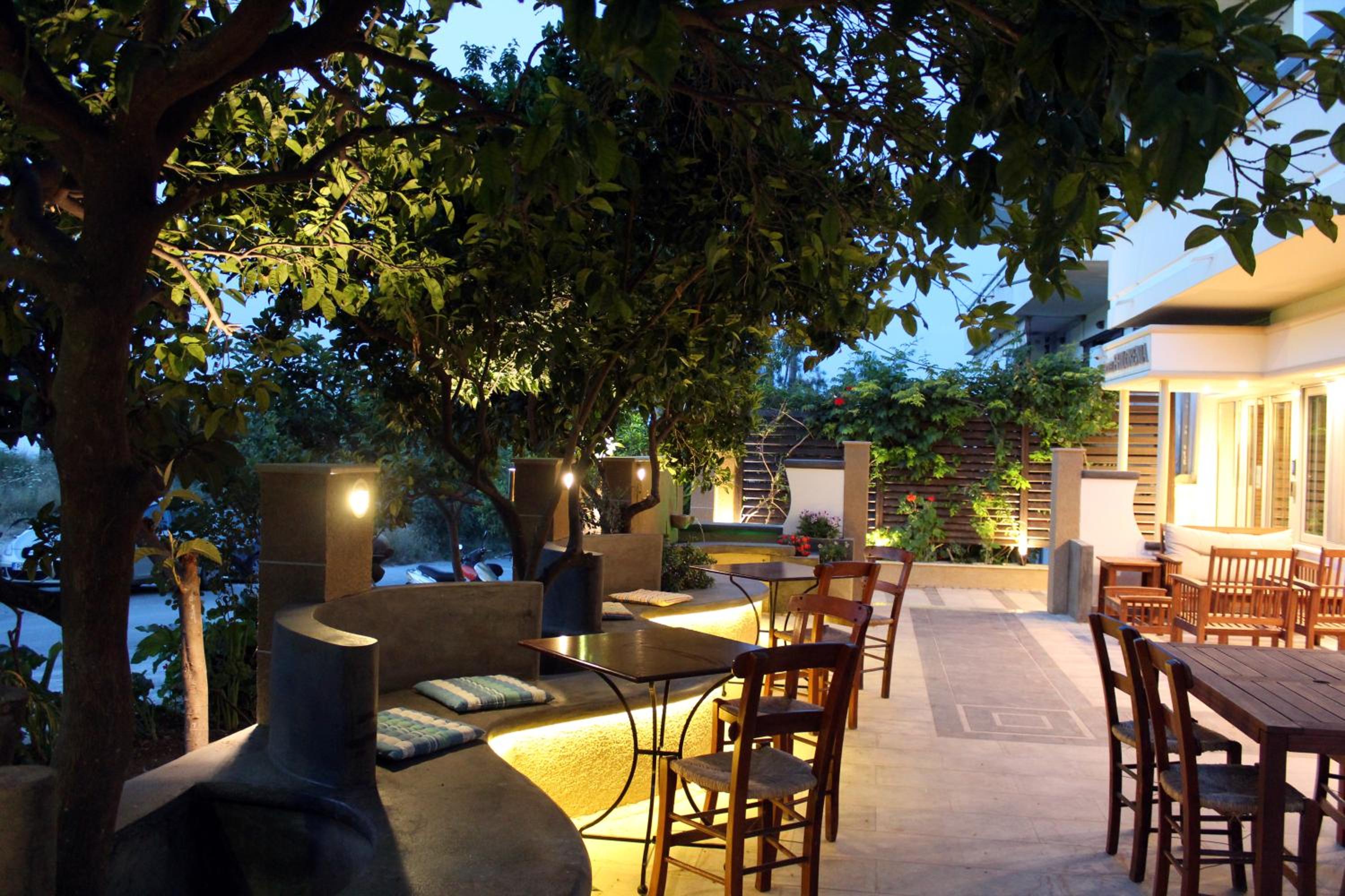 outdoor BBQ area