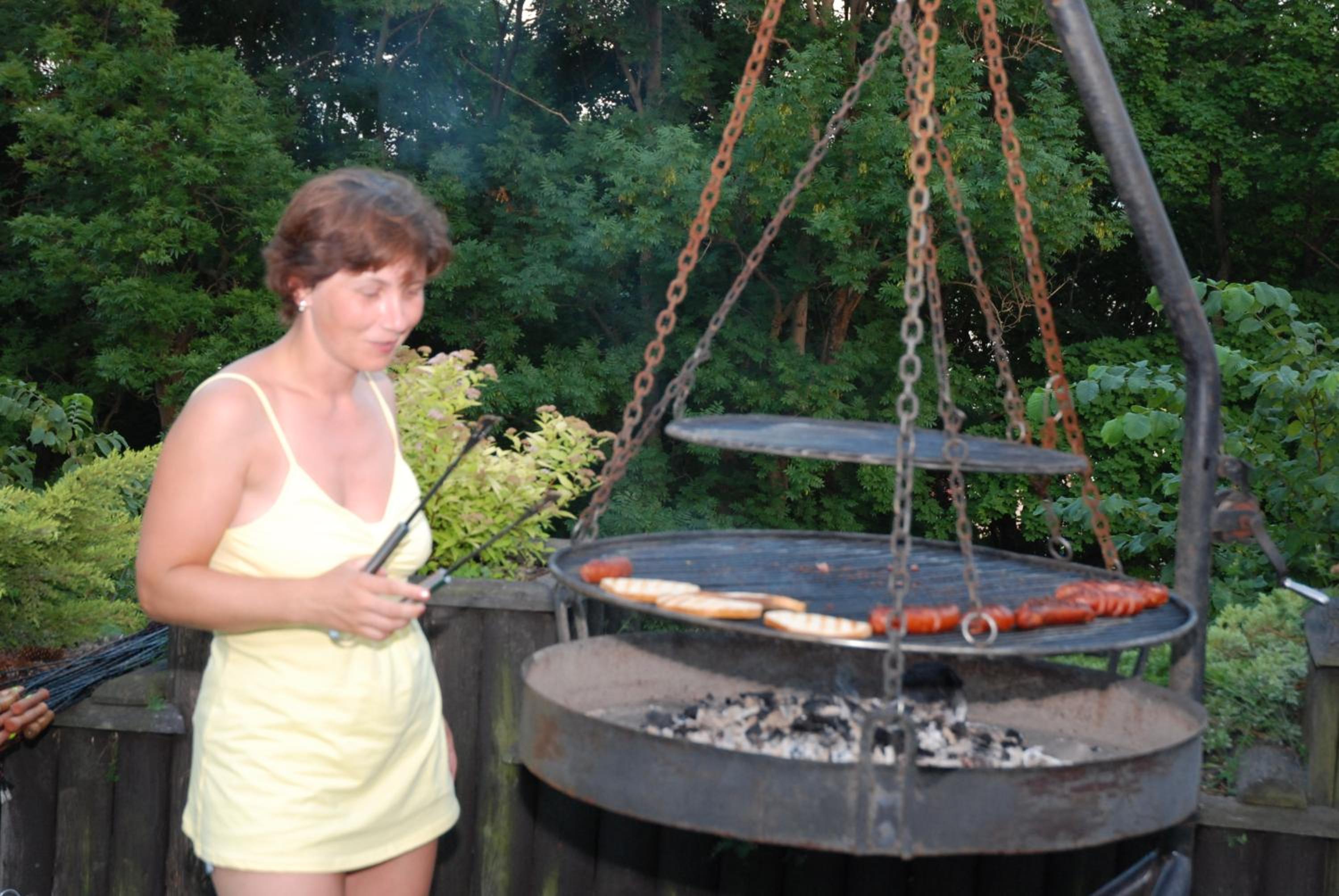outdoor BBQ area