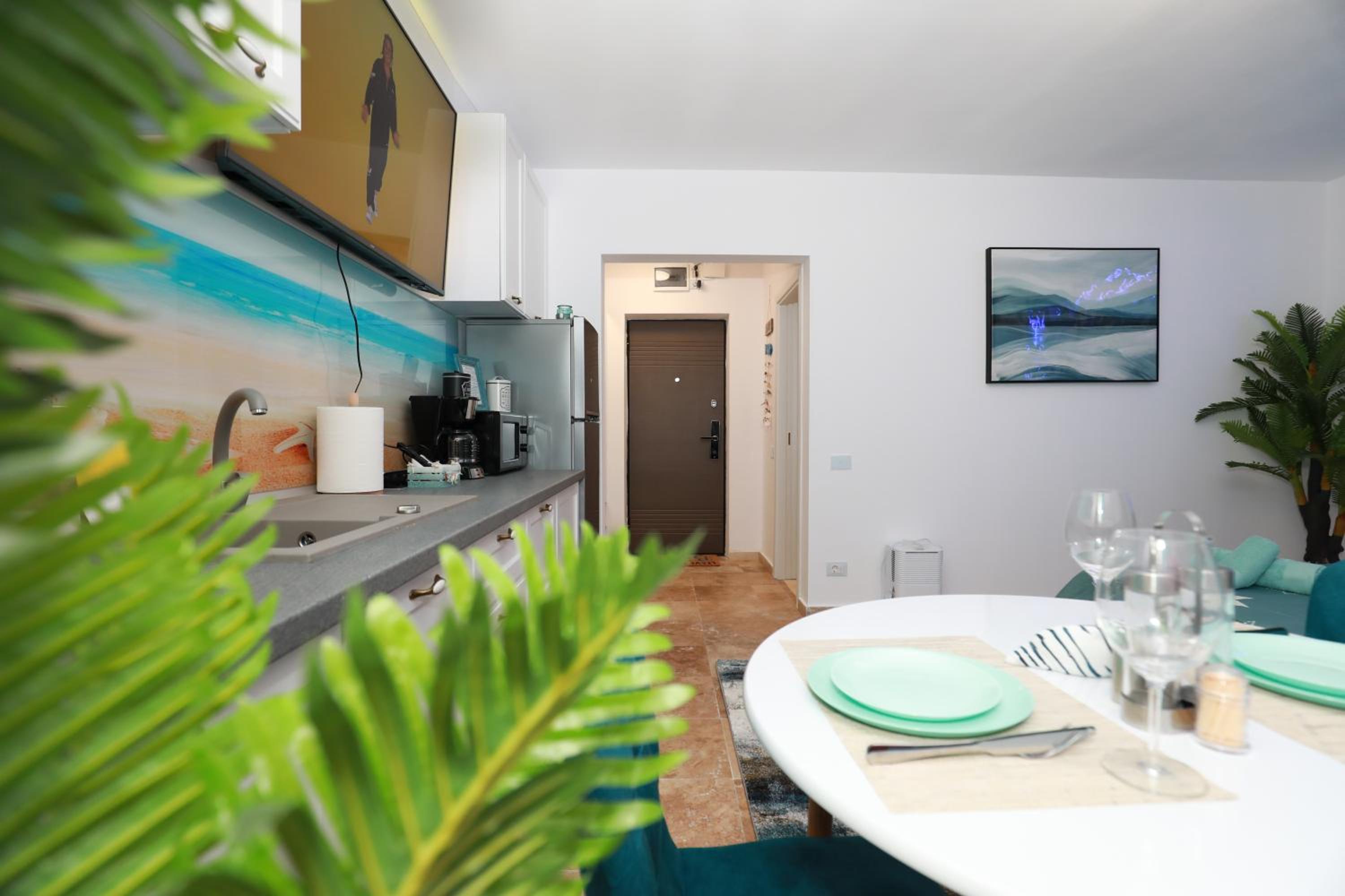 Bakuba - Studio pe plaja cu vedere la mare & loc parcare gratis