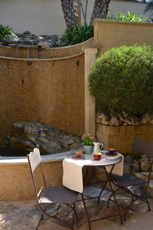 outdoor BBQ area
