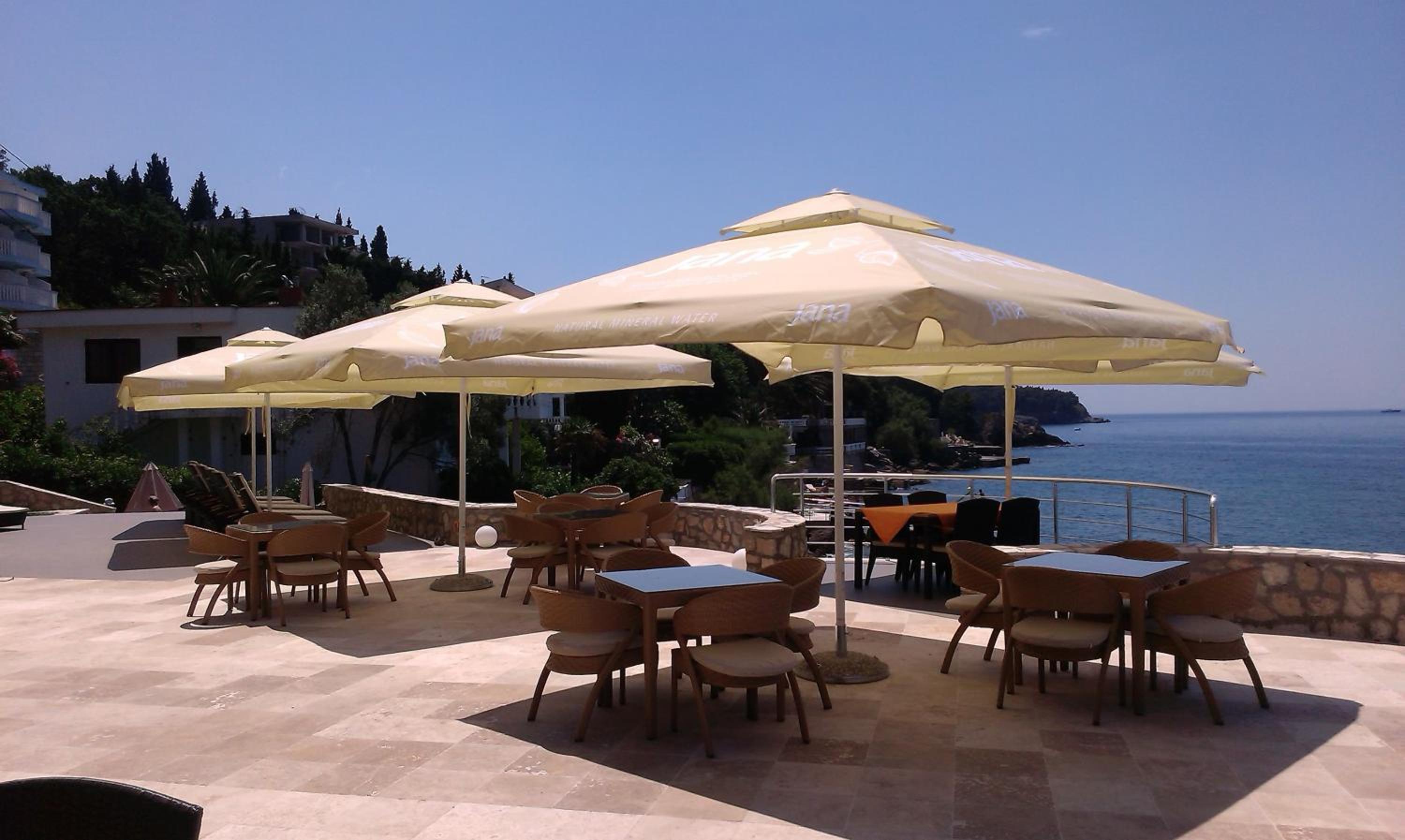outdoor BBQ area
