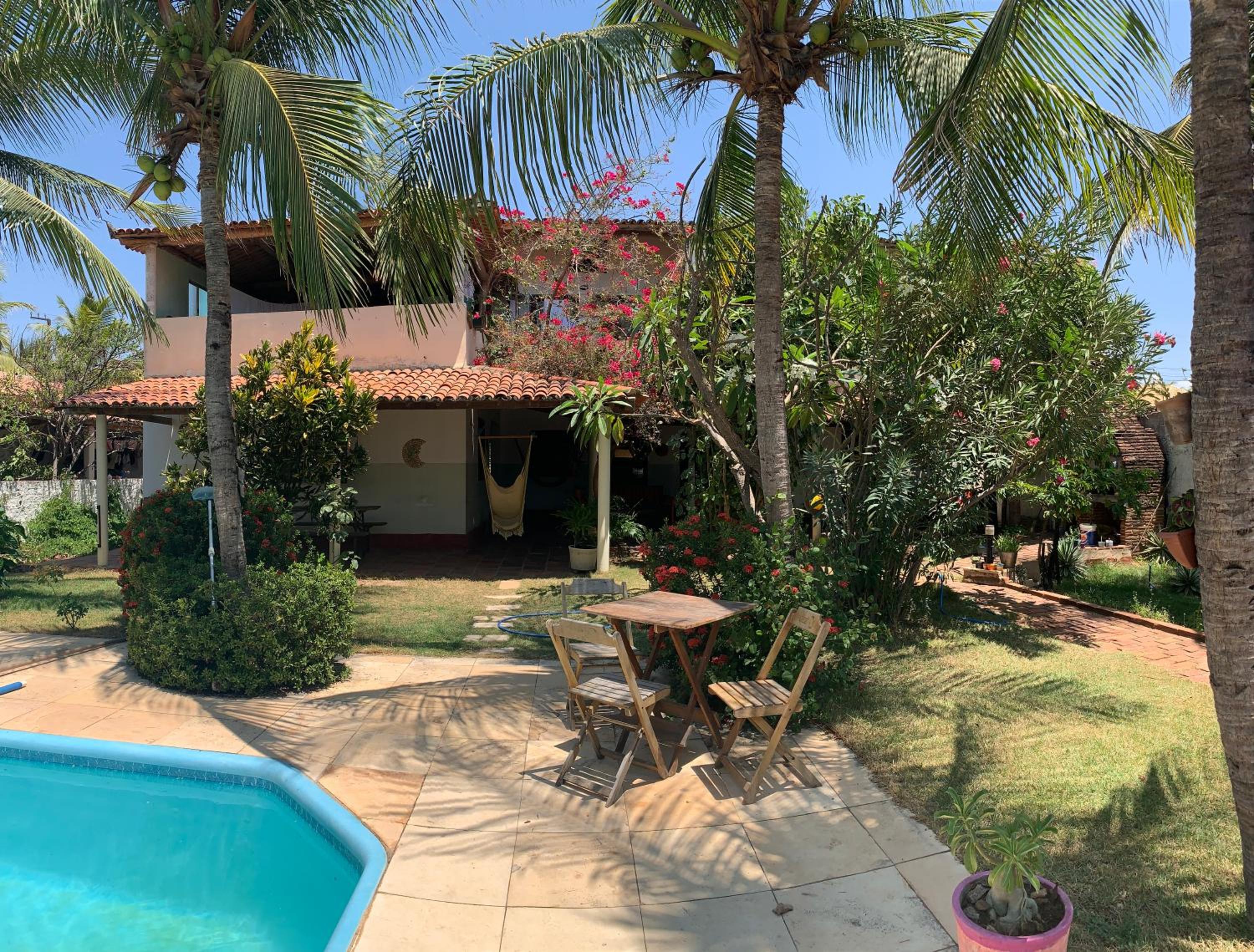 outdoor BBQ area