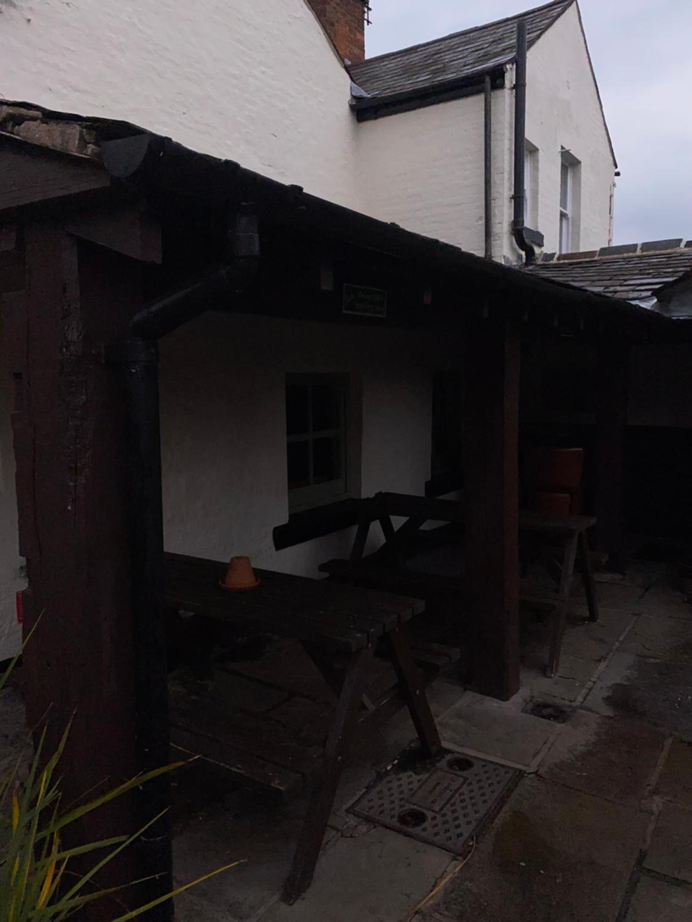 outdoor BBQ area