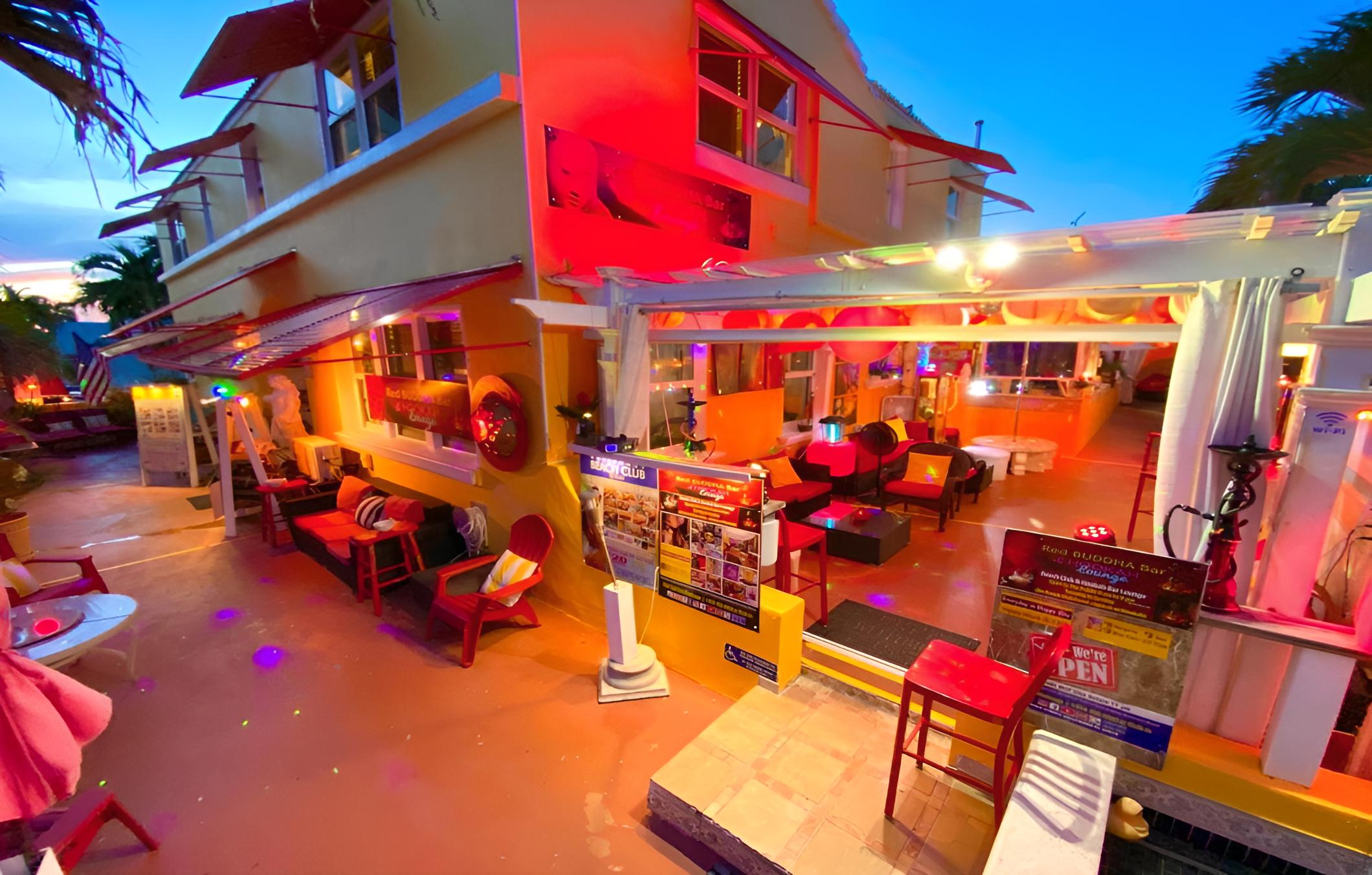 outdoor BBQ area