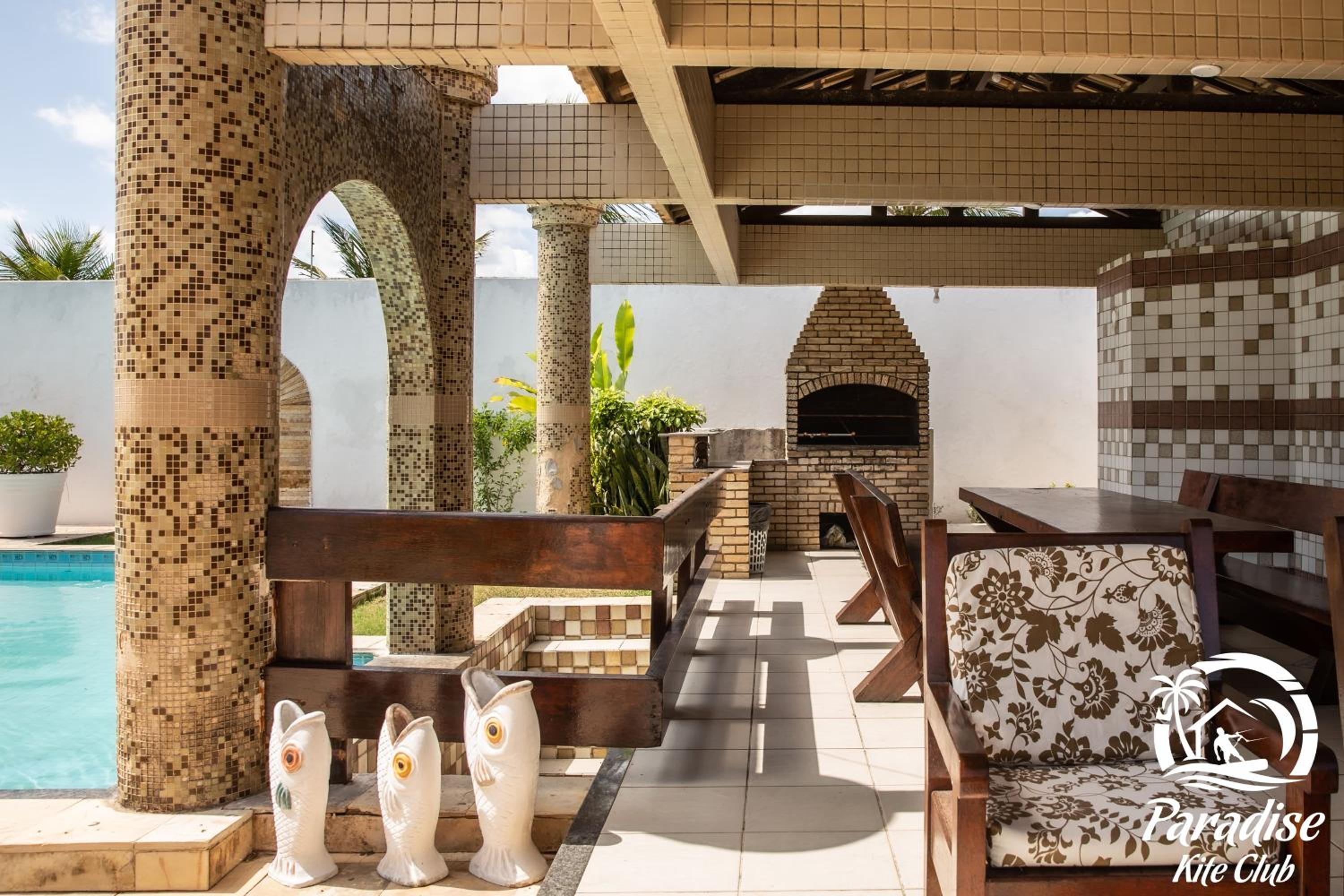 outdoor BBQ area