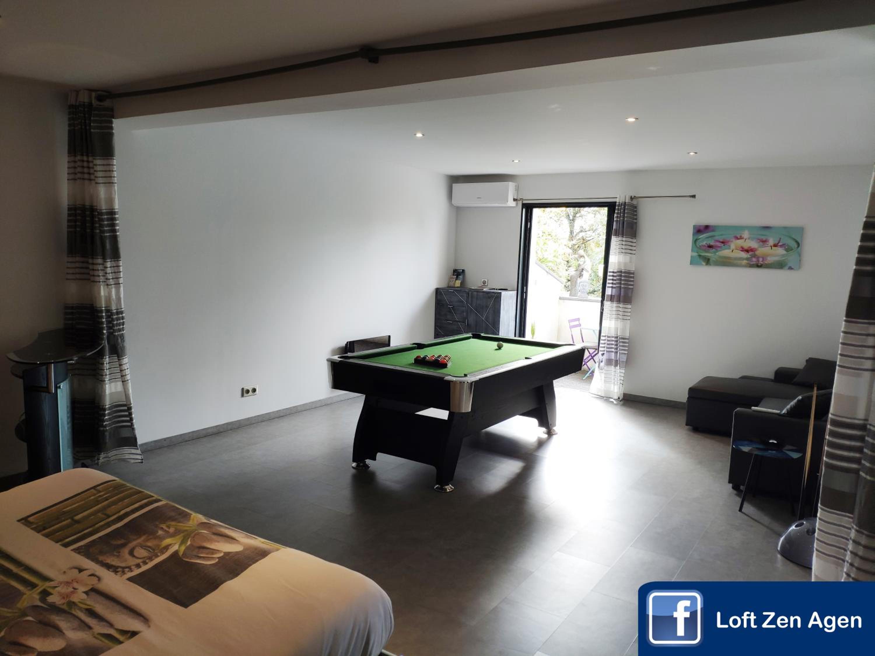 Loft Zen SPA Balneo Parking Sauna Hammam Billard
