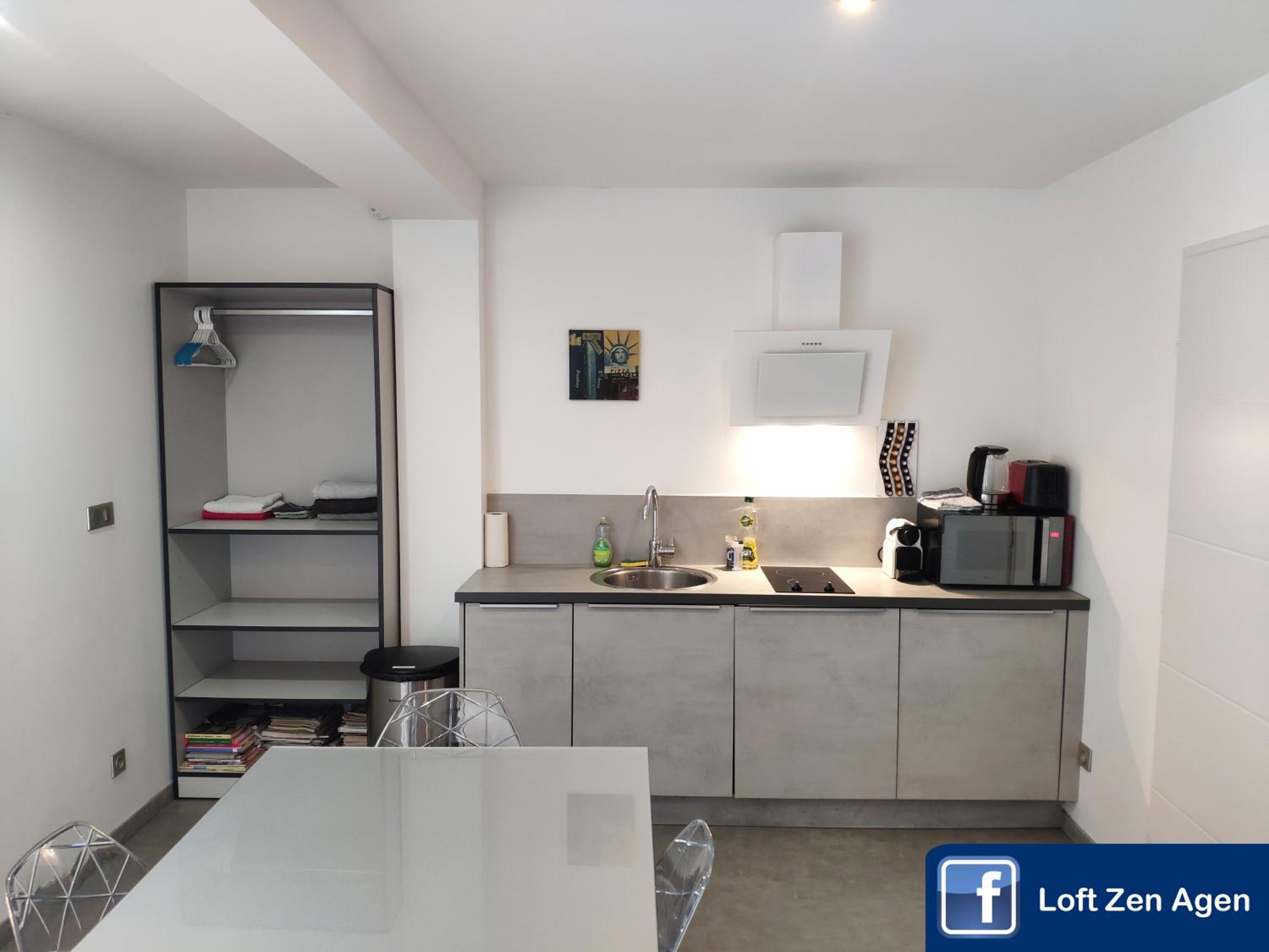 Loft Zen SPA Balneo Parking Sauna Hammam Billard