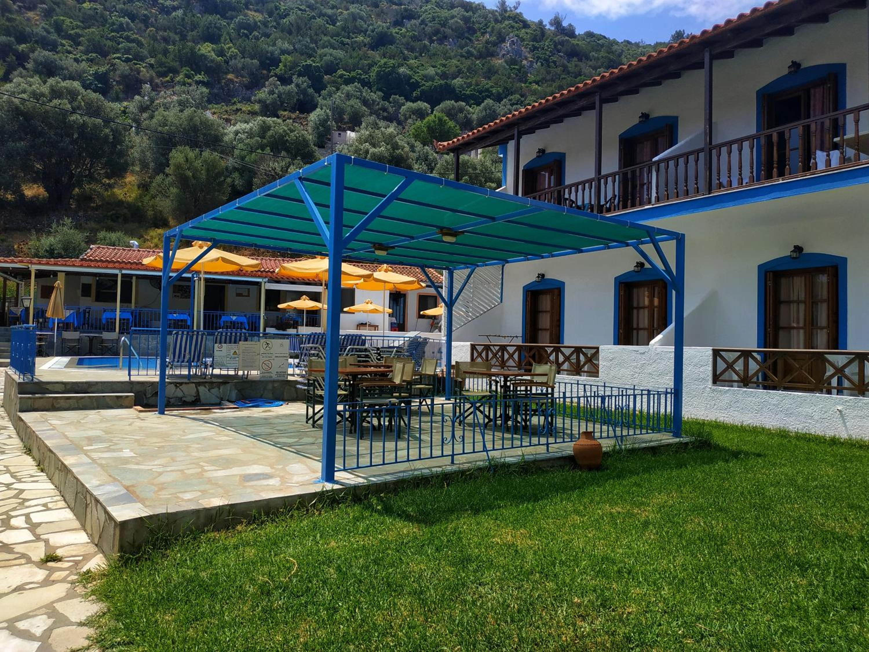 outdoor BBQ area