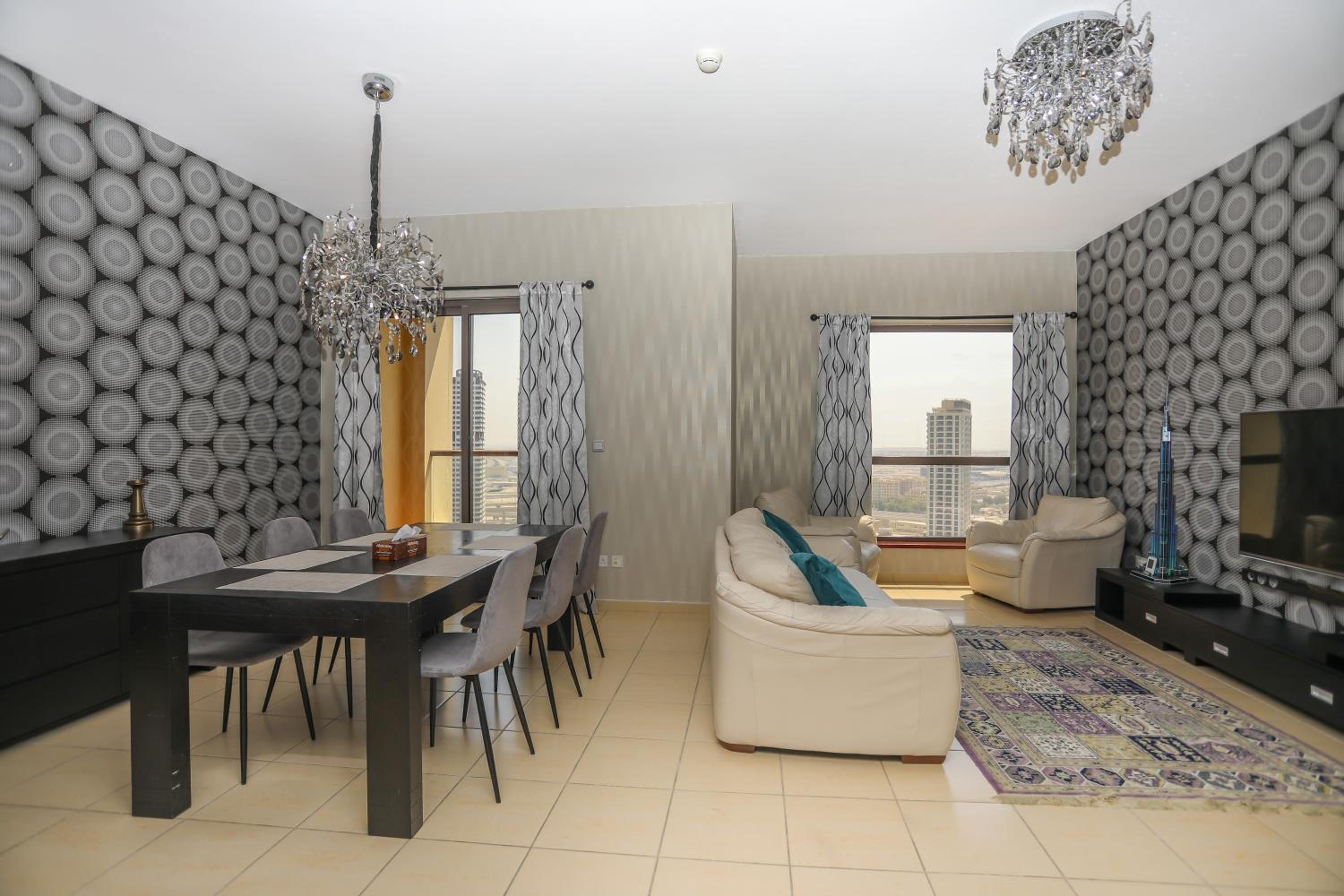 JBR, 2-bedroom, next to beach, full marina view