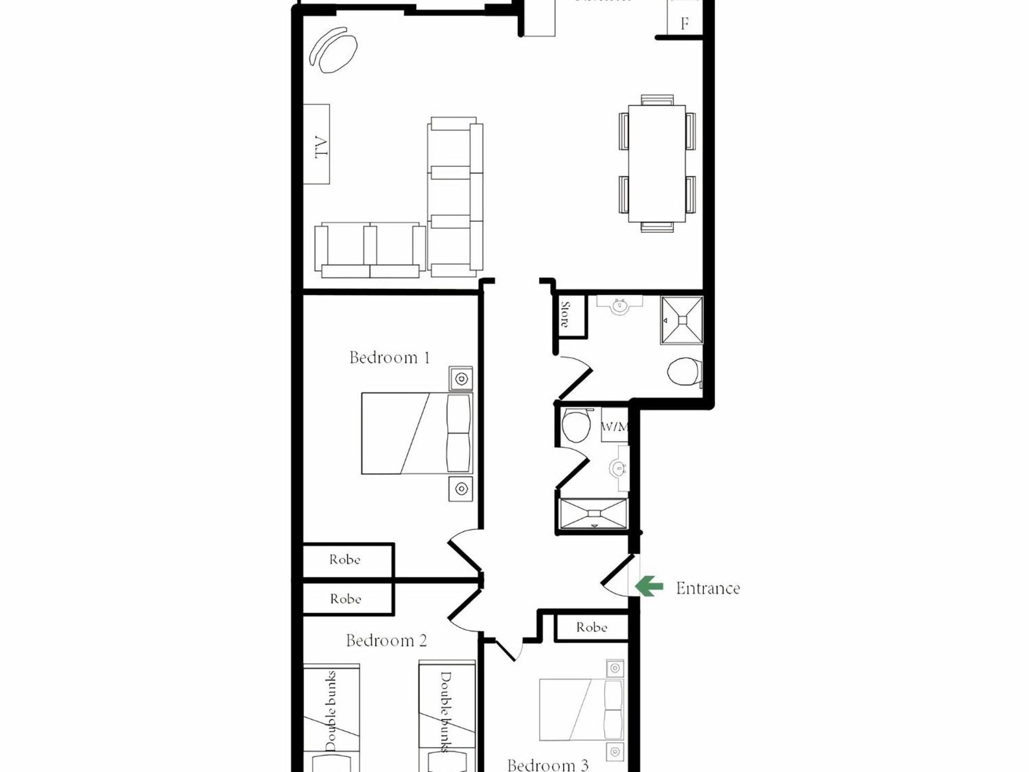 Avalanche 6 Stylish Modern Apartment in Central Location