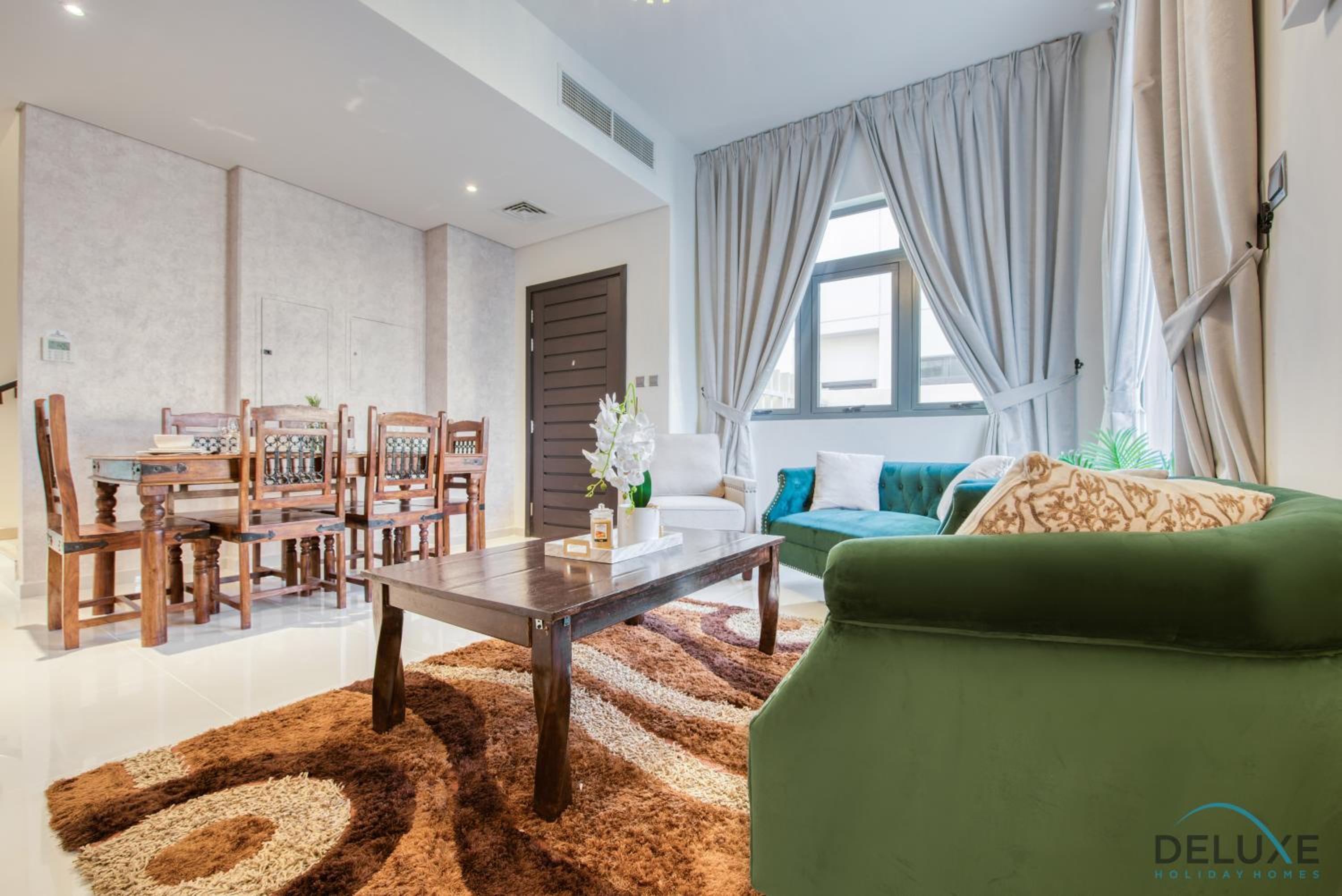 Extensive 3BR Townhouse at Janusia Damac Hills 2 by Deluxe Holiday Homes