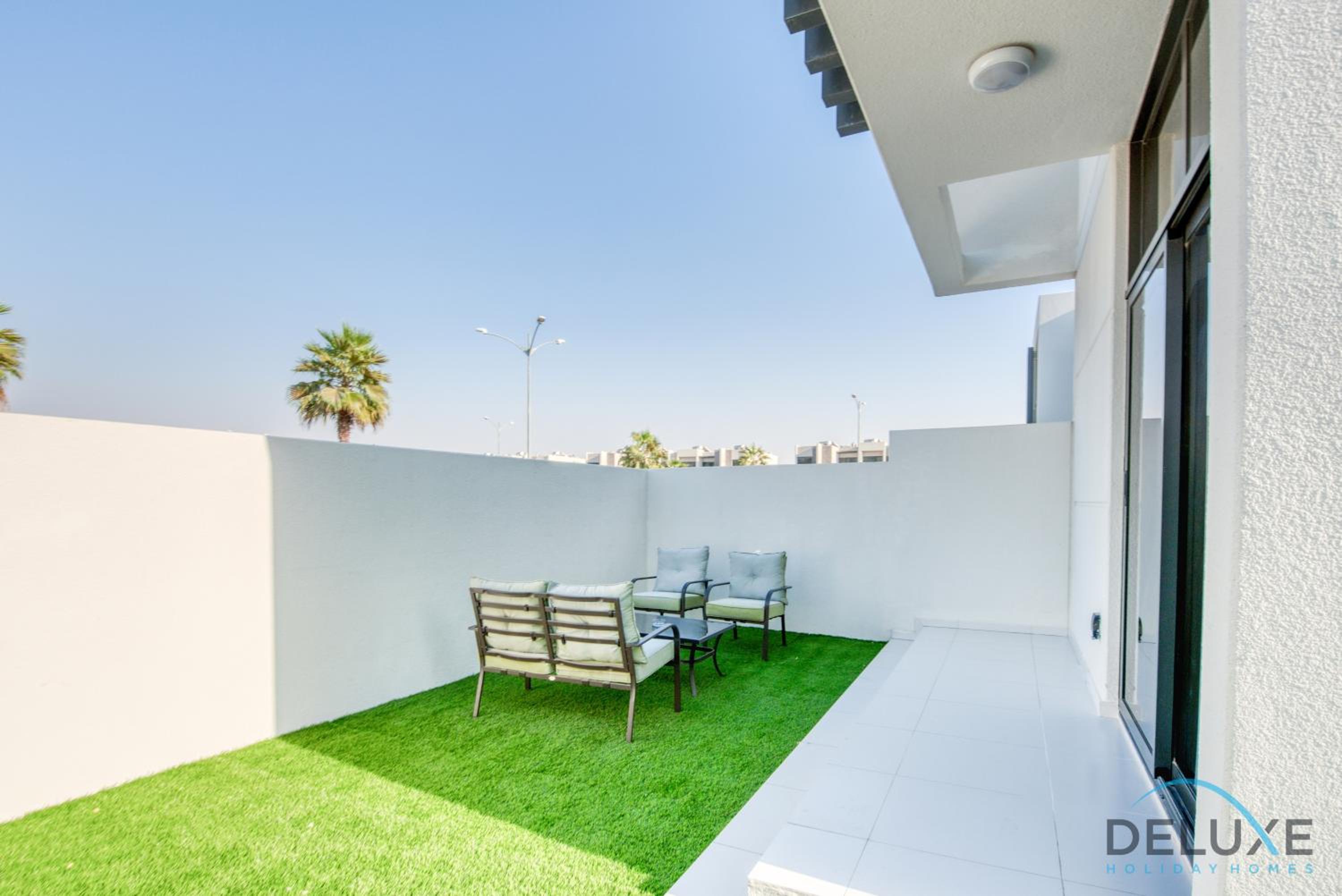Extensive 3BR Townhouse at Janusia Damac Hills 2 by Deluxe Holiday Homes