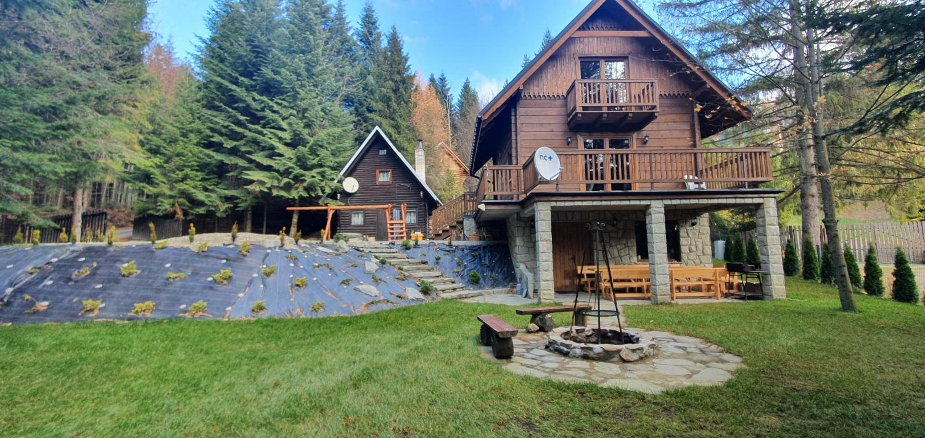 Domki Brenna Leśnica chatka ze spa view 2