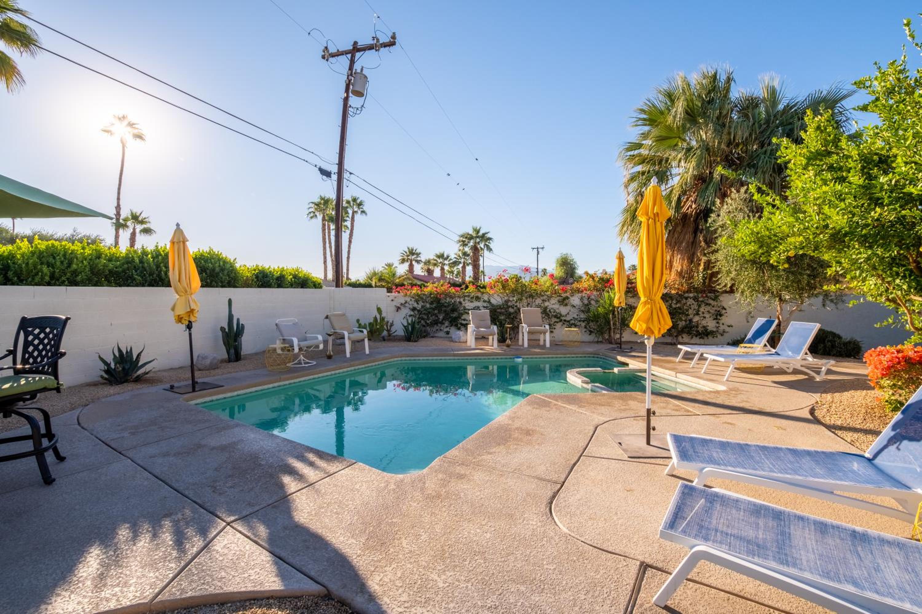 Beautiful Palm Springs Home large private yard view 4