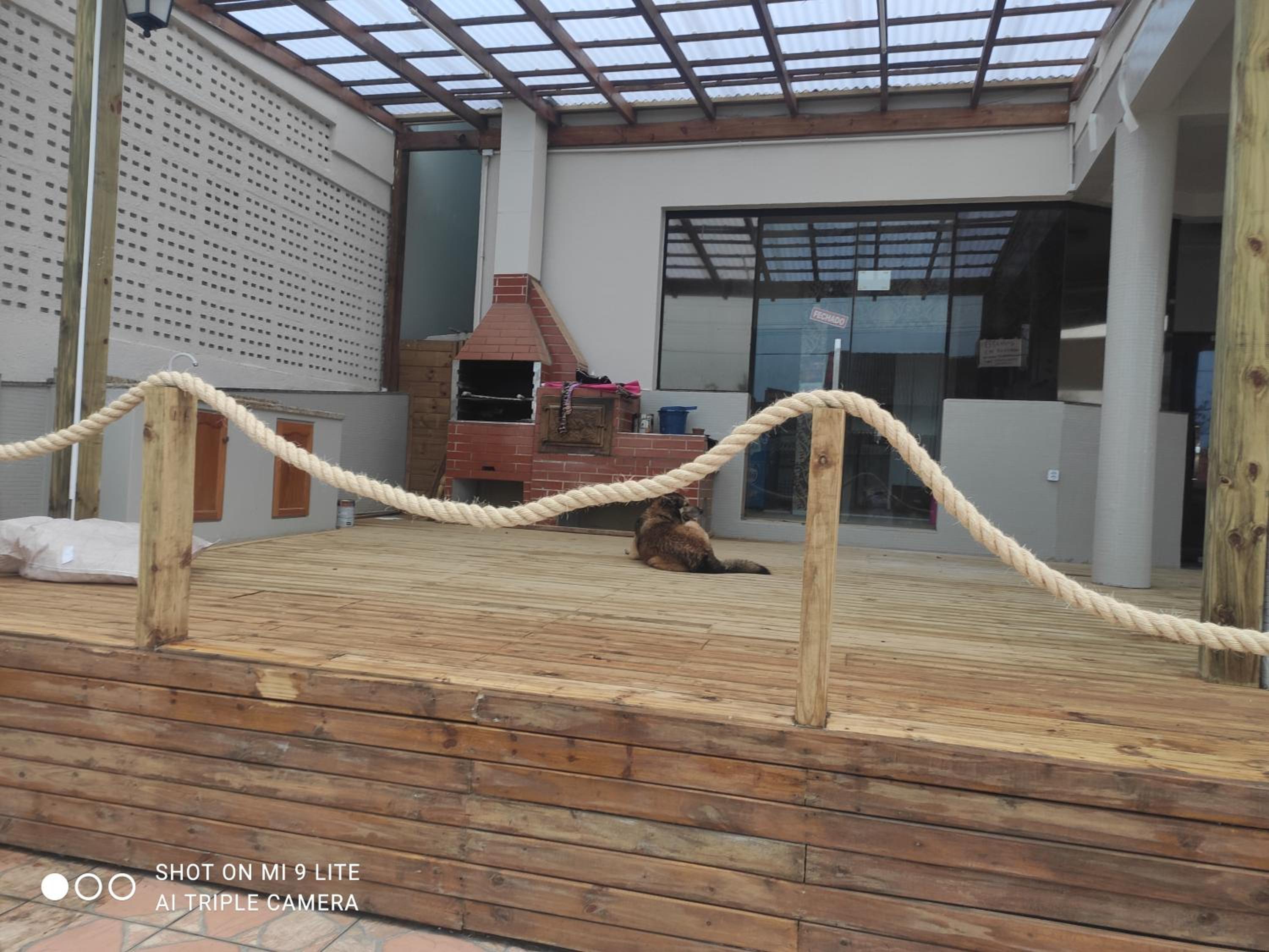 outdoor BBQ area