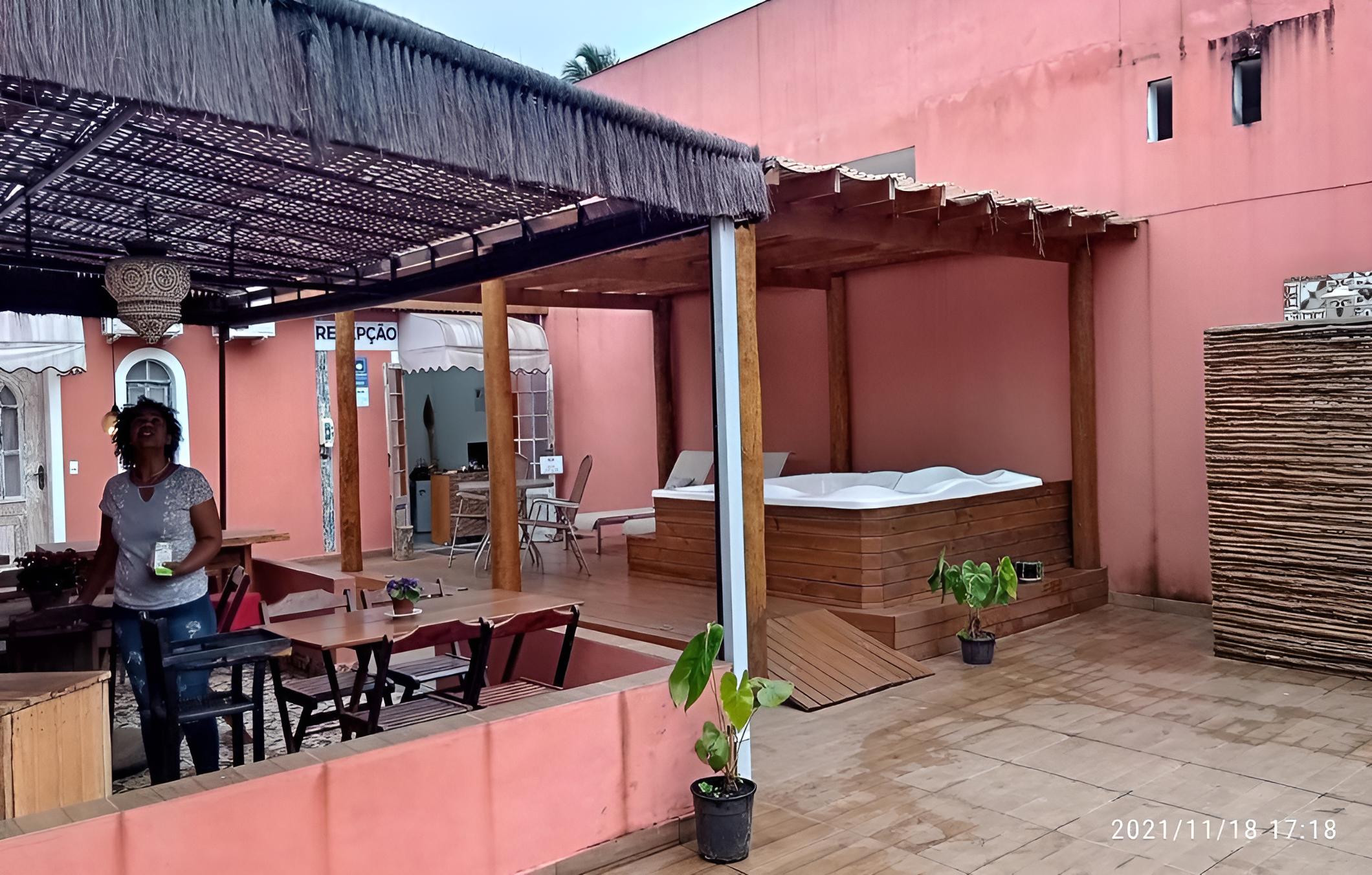outdoor BBQ area