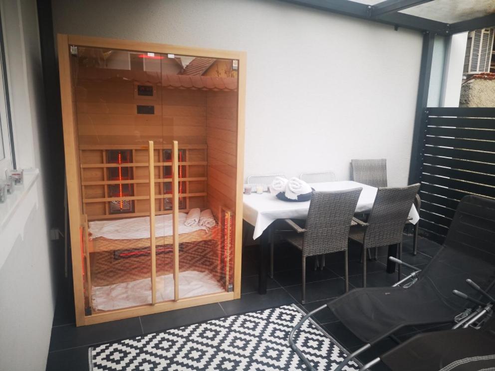 outdoor BBQ area